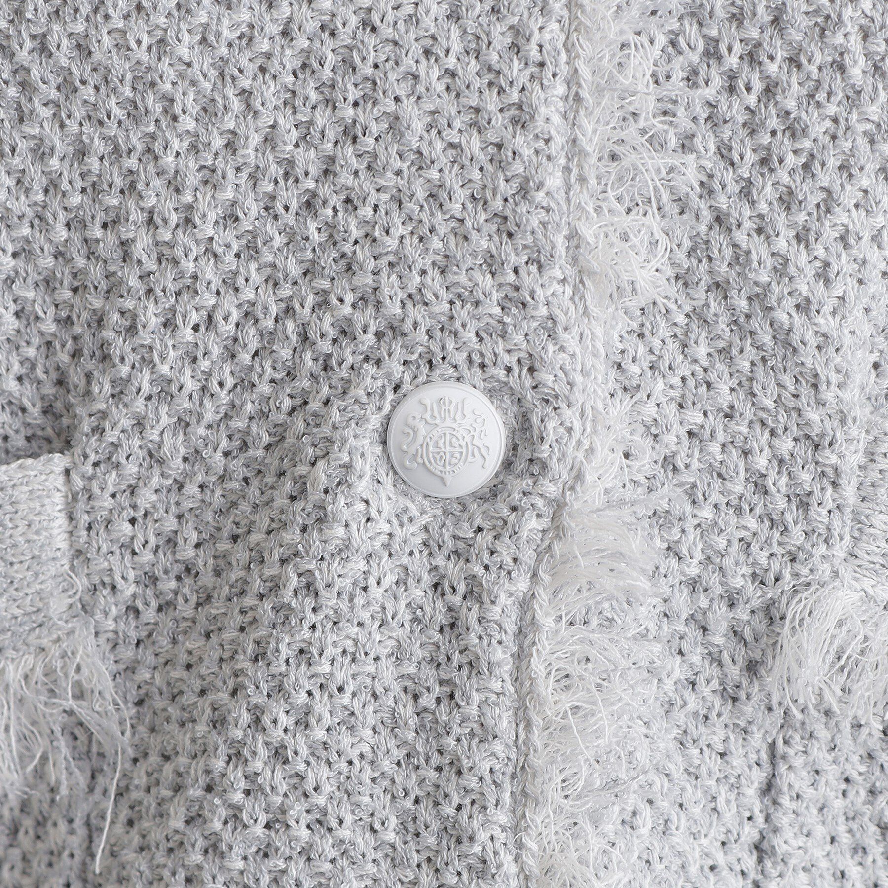 grove「ツイードニットジャケット」|ノーカラージャケット|