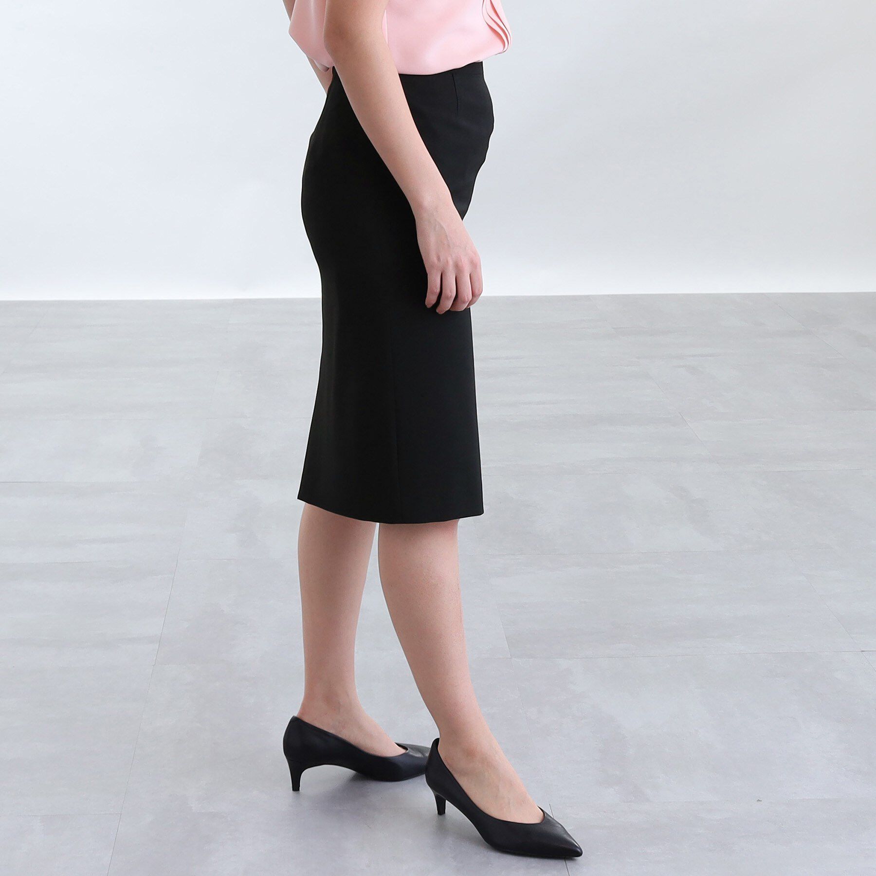 INDIVI「【定番スーツ／UVケア／イージーケア／洗える】ウール調ストレートスカート」|スーツ|