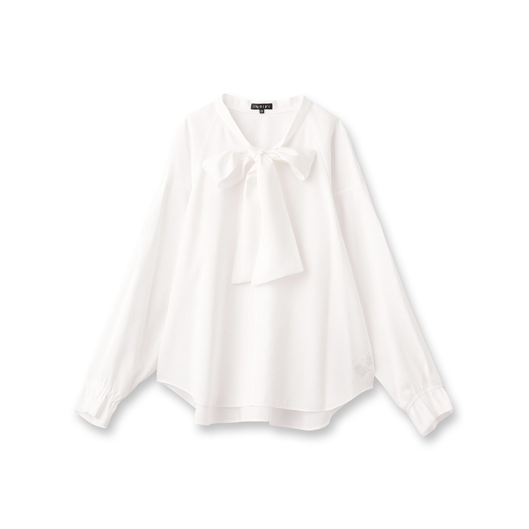 INDIVI「【2点セット／UVケア】ツイードジレ＆ボウタイブラウス カセット服」|その他|