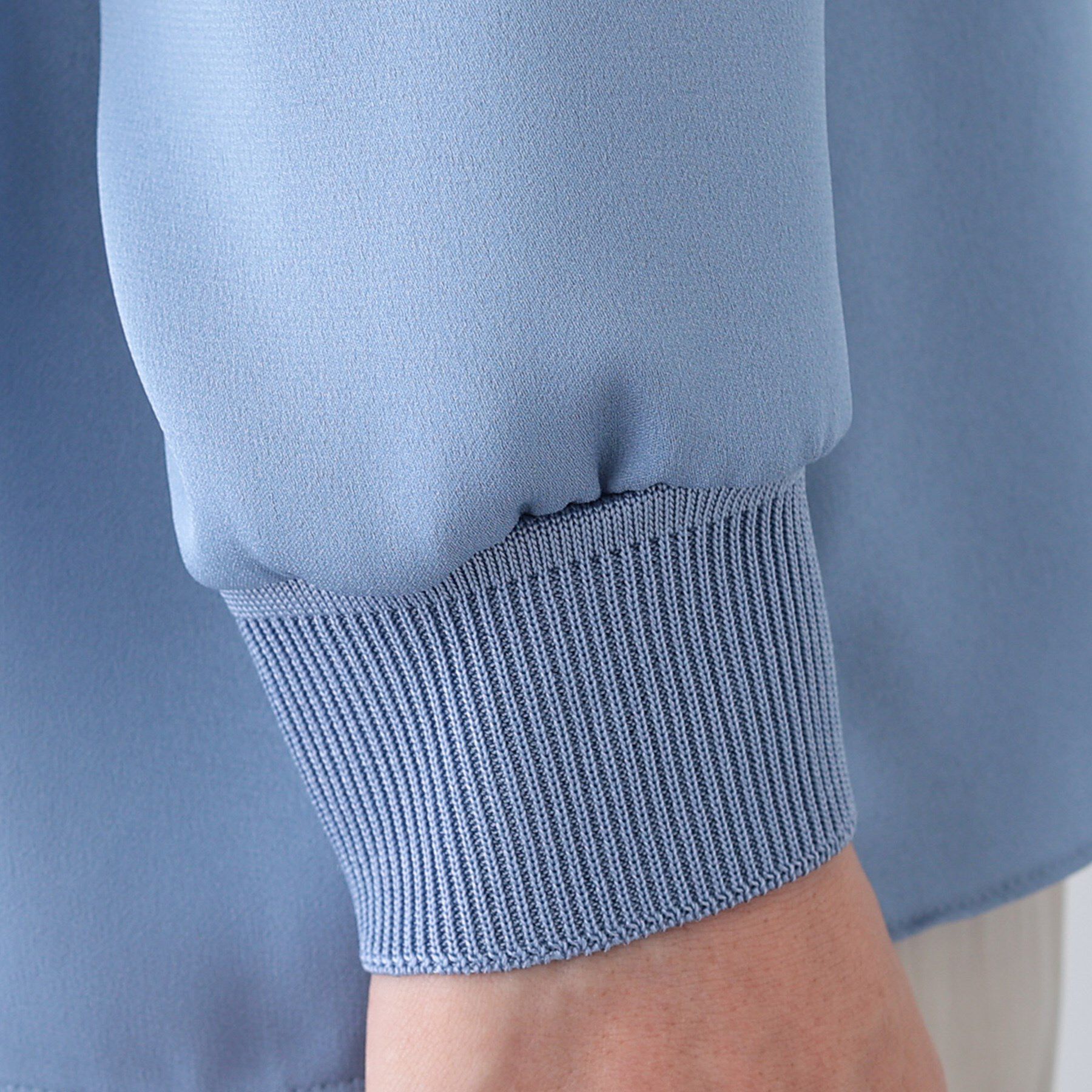 INDIVI「【洗える】異素材ドッキングトップス」|Tシャツ・カットソー|