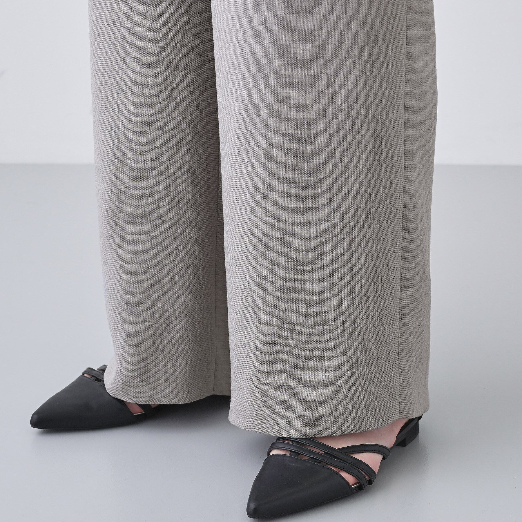 INDIVI「【日本製／トリアセテート】ストレートラインパンツ」|その他|