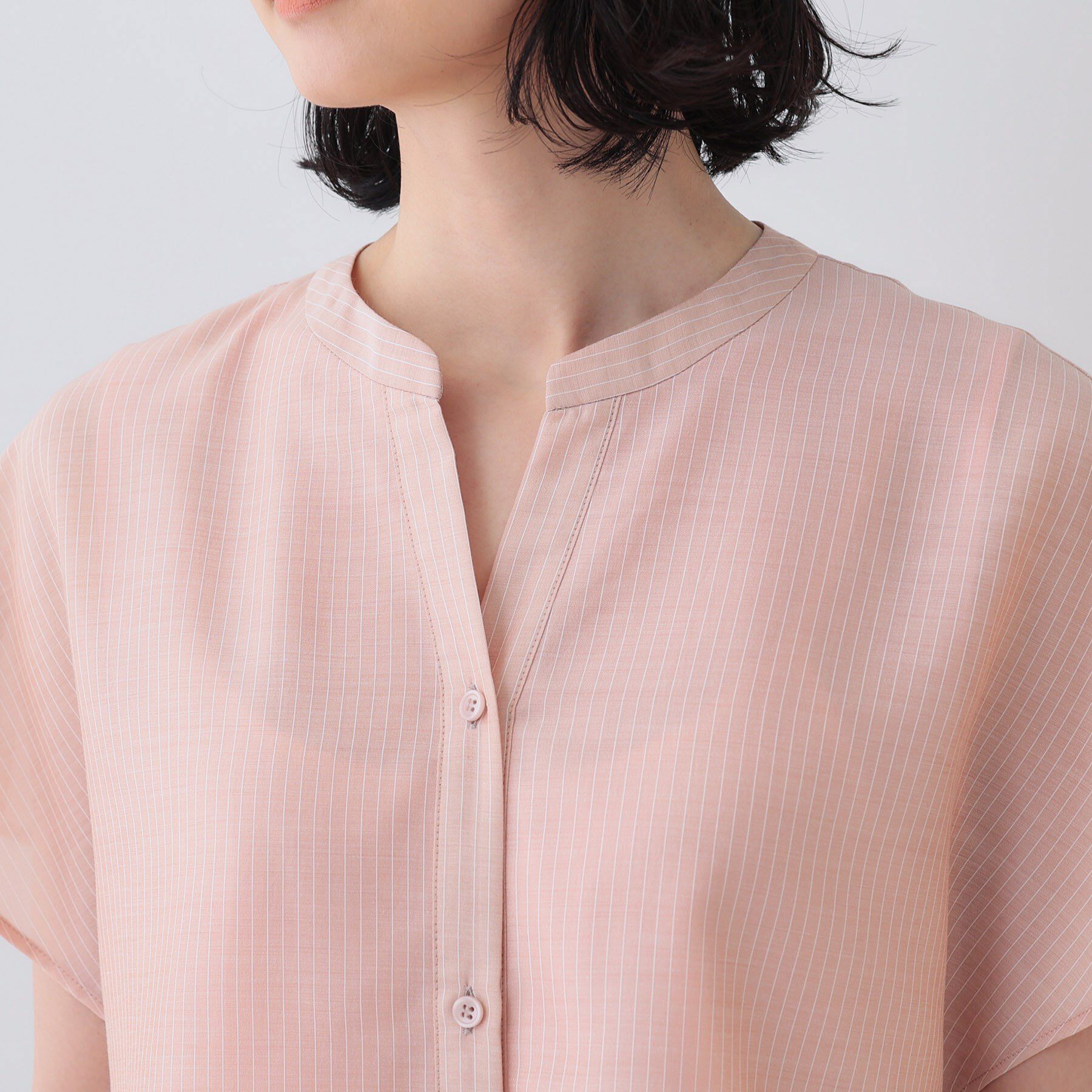 INDIVI「新色登場！【洗える／エアリー】ティアードブラウス」|シャツ・ブラウス|