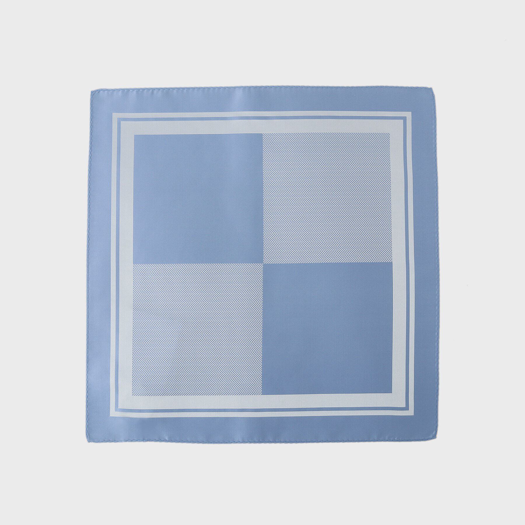 TAKEO KIKUCHI「【セレモニー対応】サテン4面パネル ポケットチーフ」|バンダナ・スカーフ|ブルー(092)