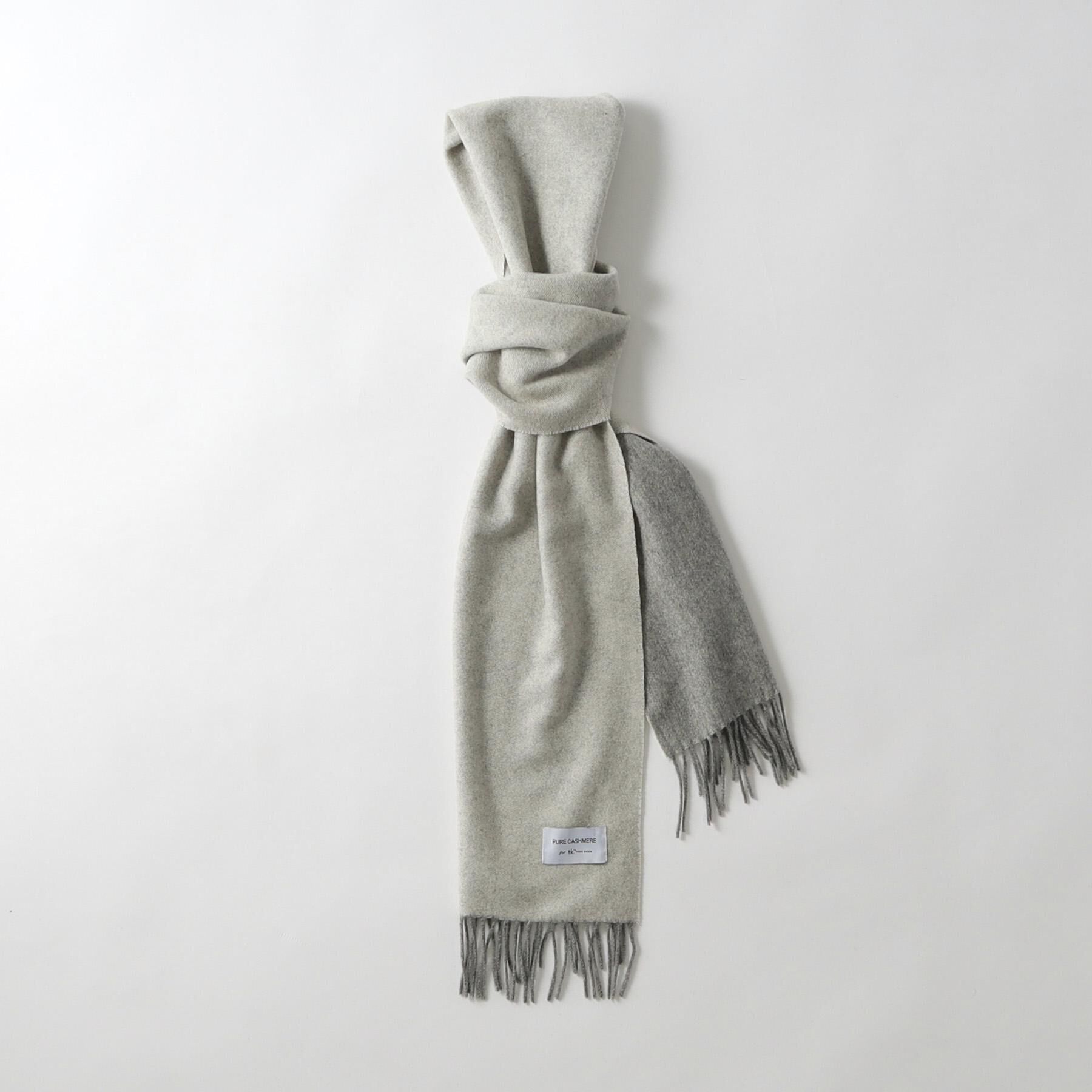 tk.TAKEO KIKUCHI「【カシミヤ100％】ピュアカシミヤリバーシブルマフラー」|ストール|