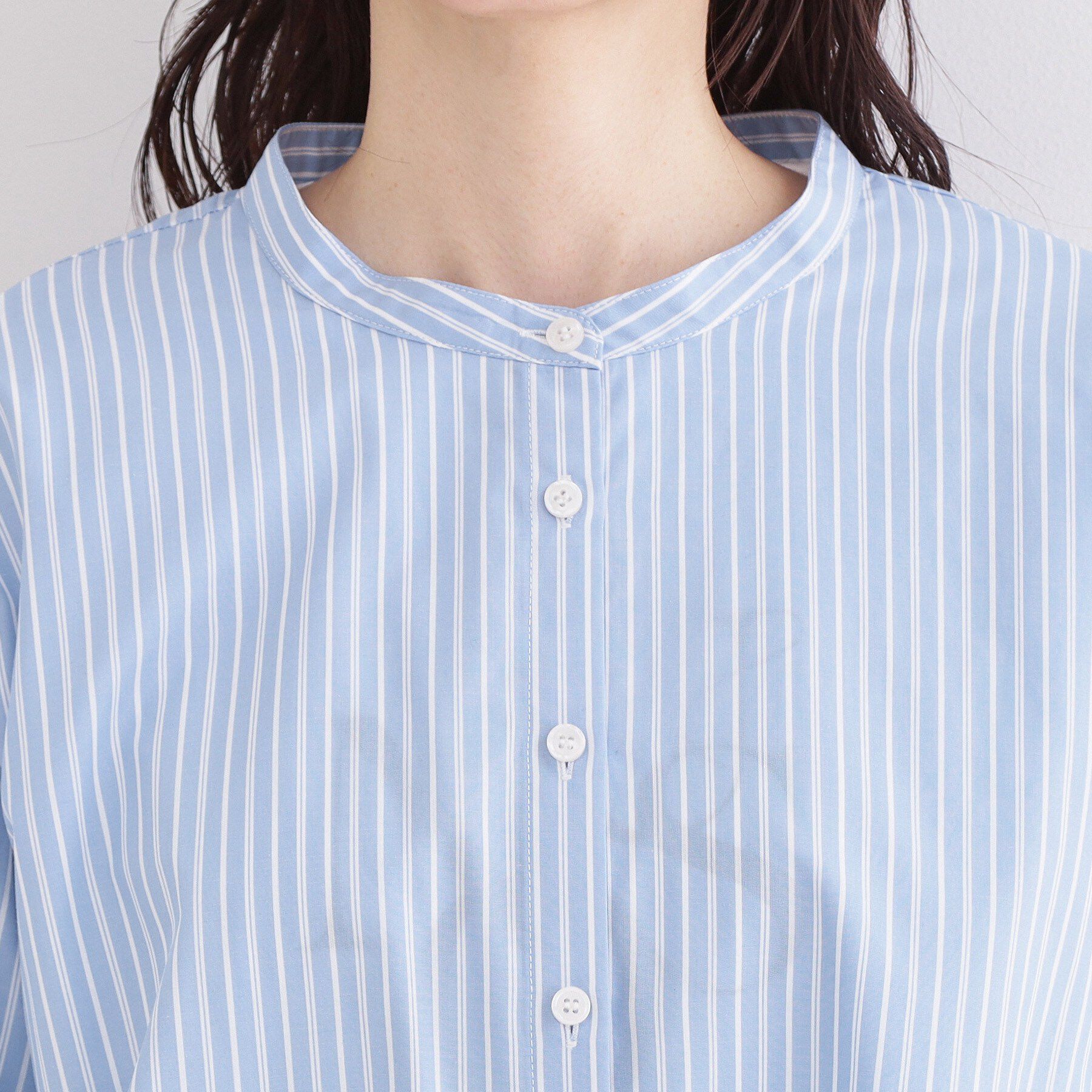 OPAQUE.CLIP「キャンディスリーブシャツ【洗濯機OK】」|シャツ・ブラウス|