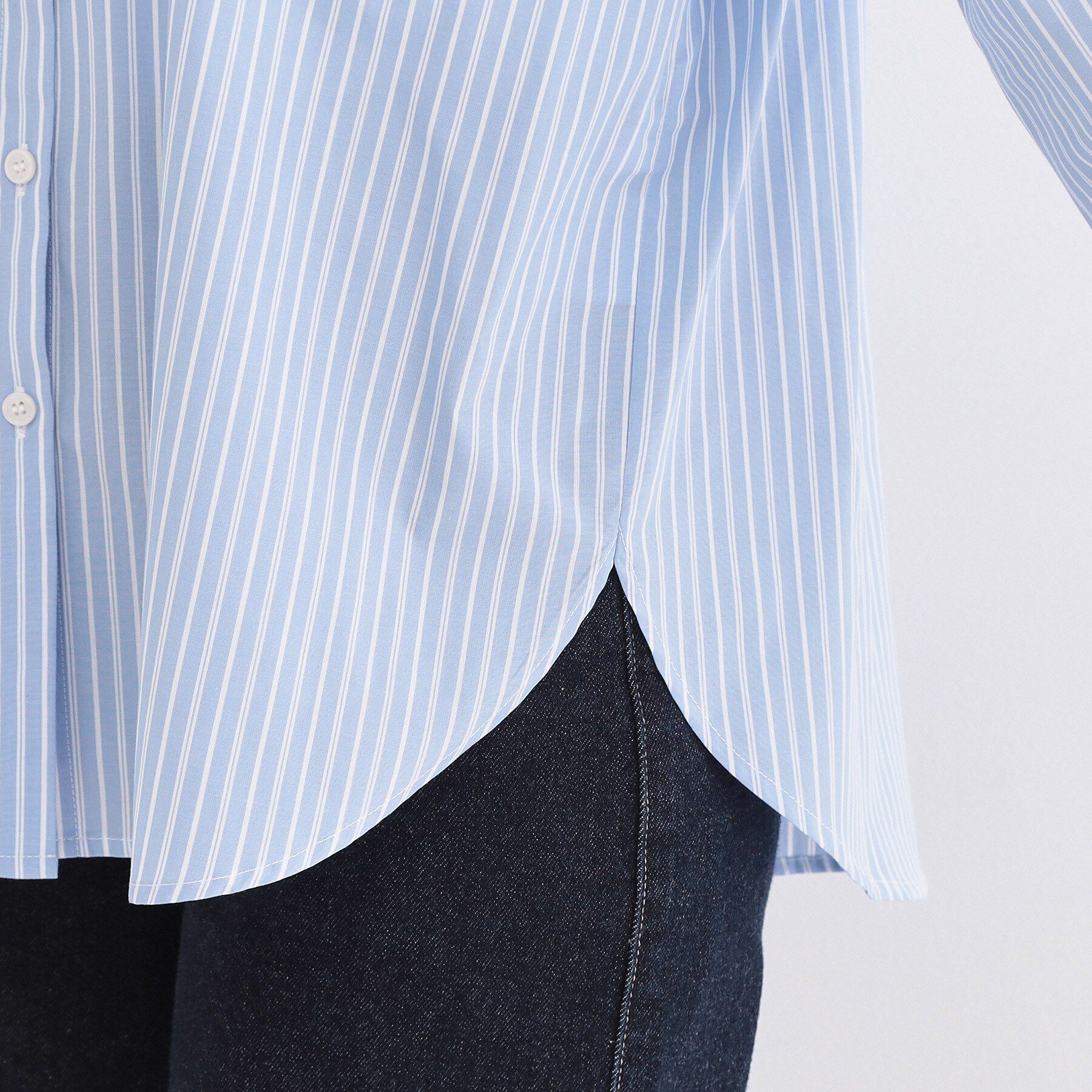 OPAQUE.CLIP「キャンディスリーブシャツ【洗濯機OK】」|シャツ・ブラウス|