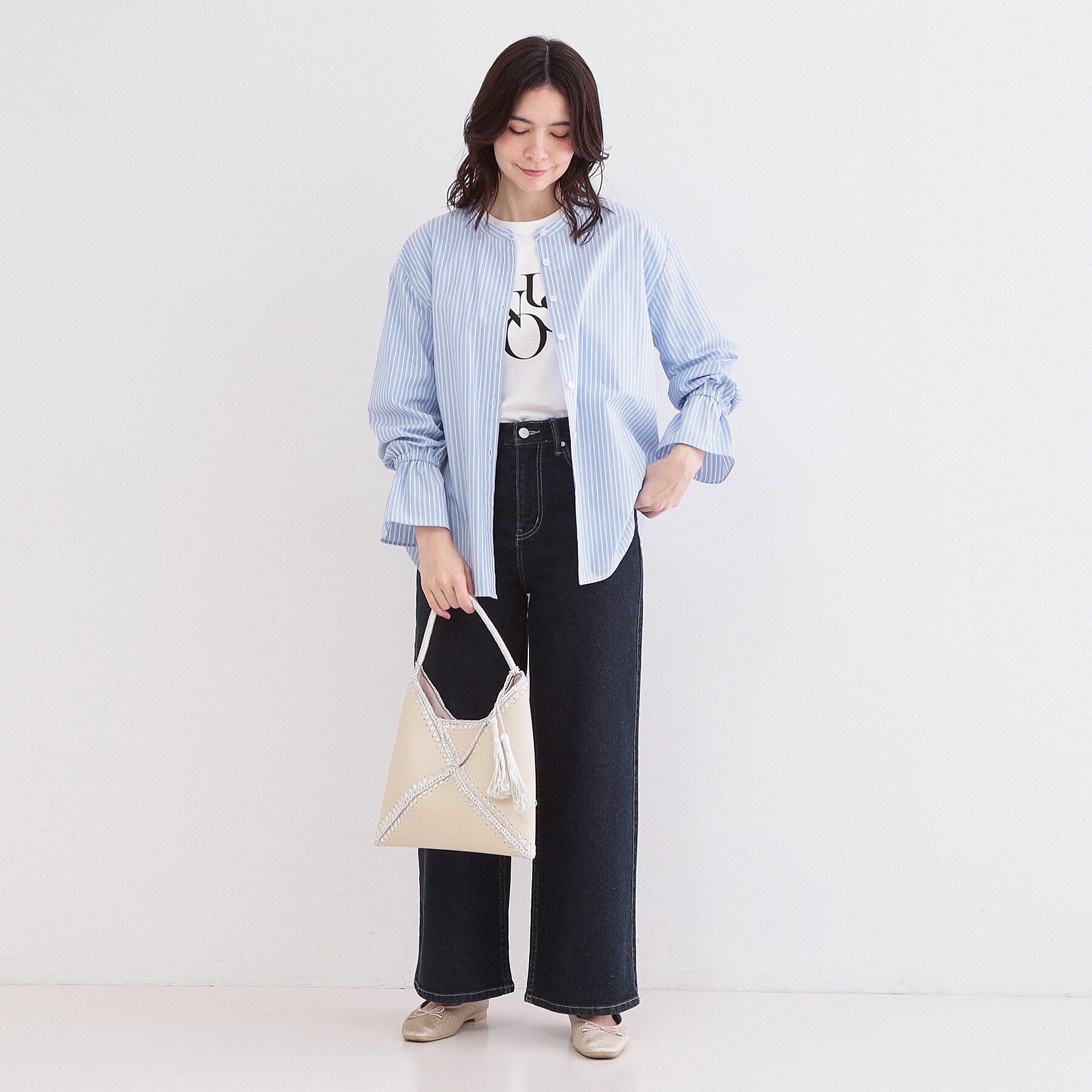 OPAQUE.CLIP「キャンディスリーブシャツ【洗濯機OK】」|シャツ・ブラウス|