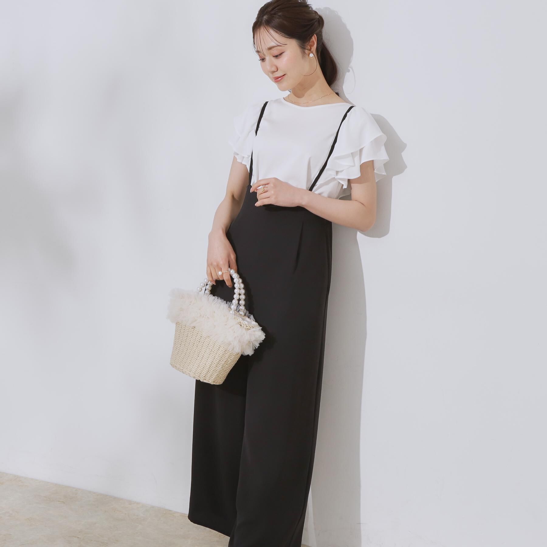 Couture broach「【マシンウォッシャブル・きれいめ】キャミロンパース」|その他|