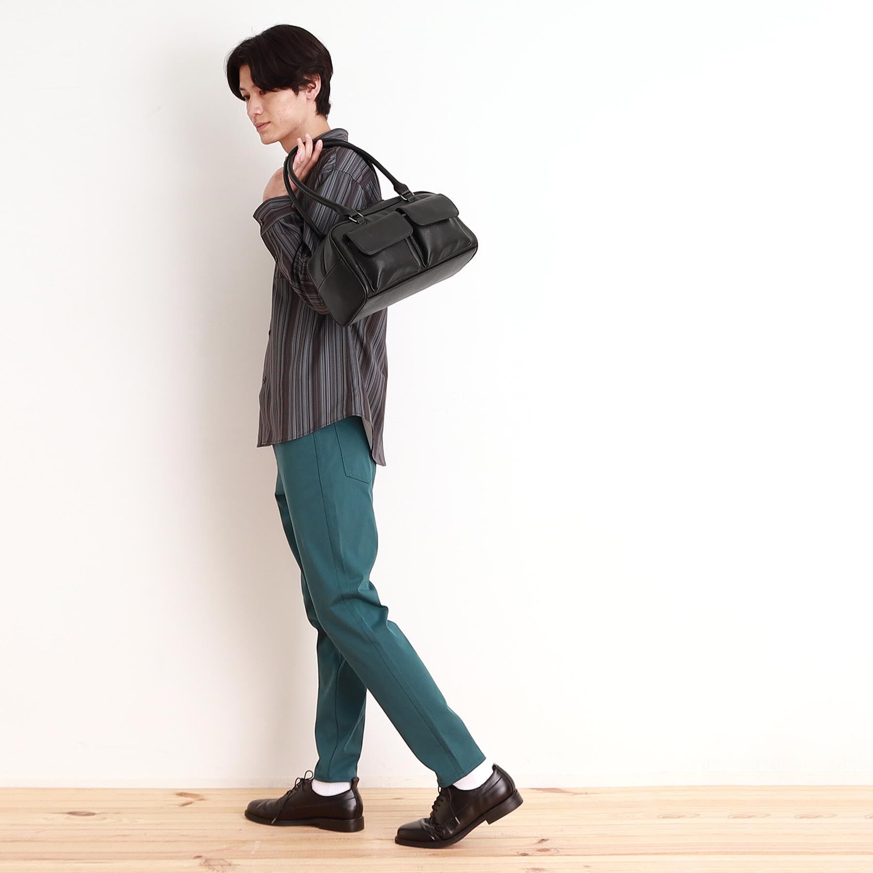 THE SHOP TK「ダブルフラップミニボストン ユニセックス／シーズンレス」|ボストンバッグ|