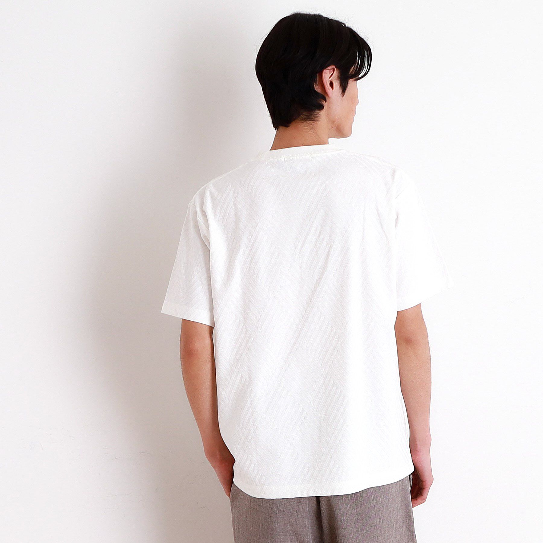 THE SHOP TK「リンクスジャカード半袖Ｔシャツ」|Tシャツ・カットソー|