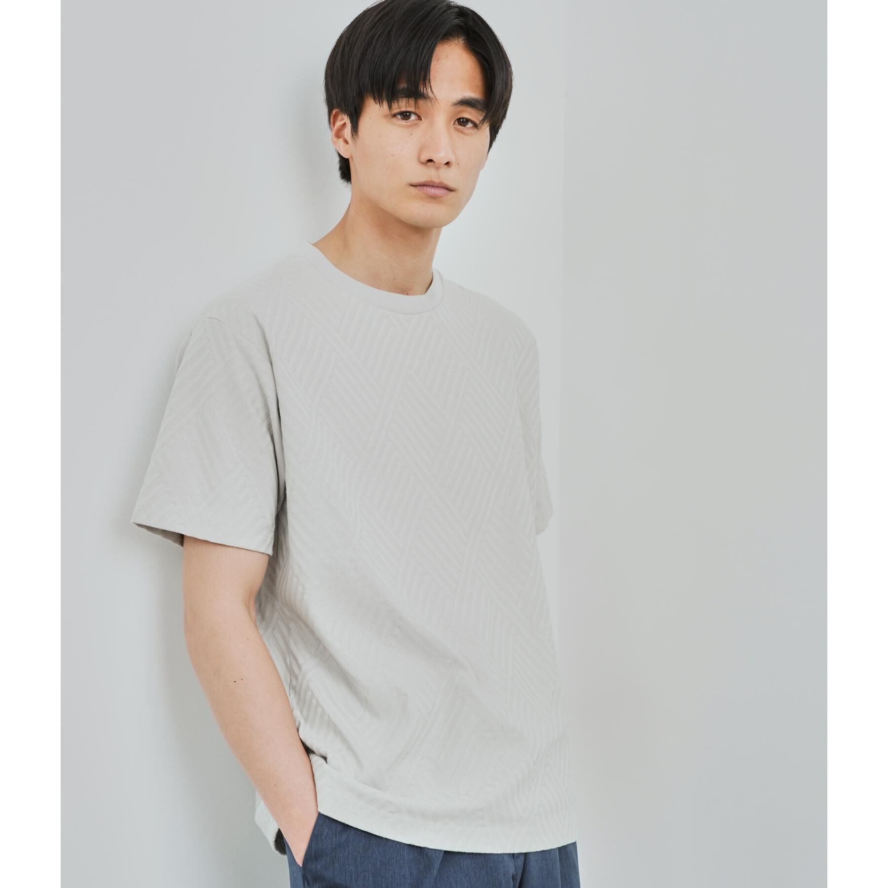 THE SHOP TK「リンクスジャカード半袖Ｔシャツ」|Tシャツ・カットソー|