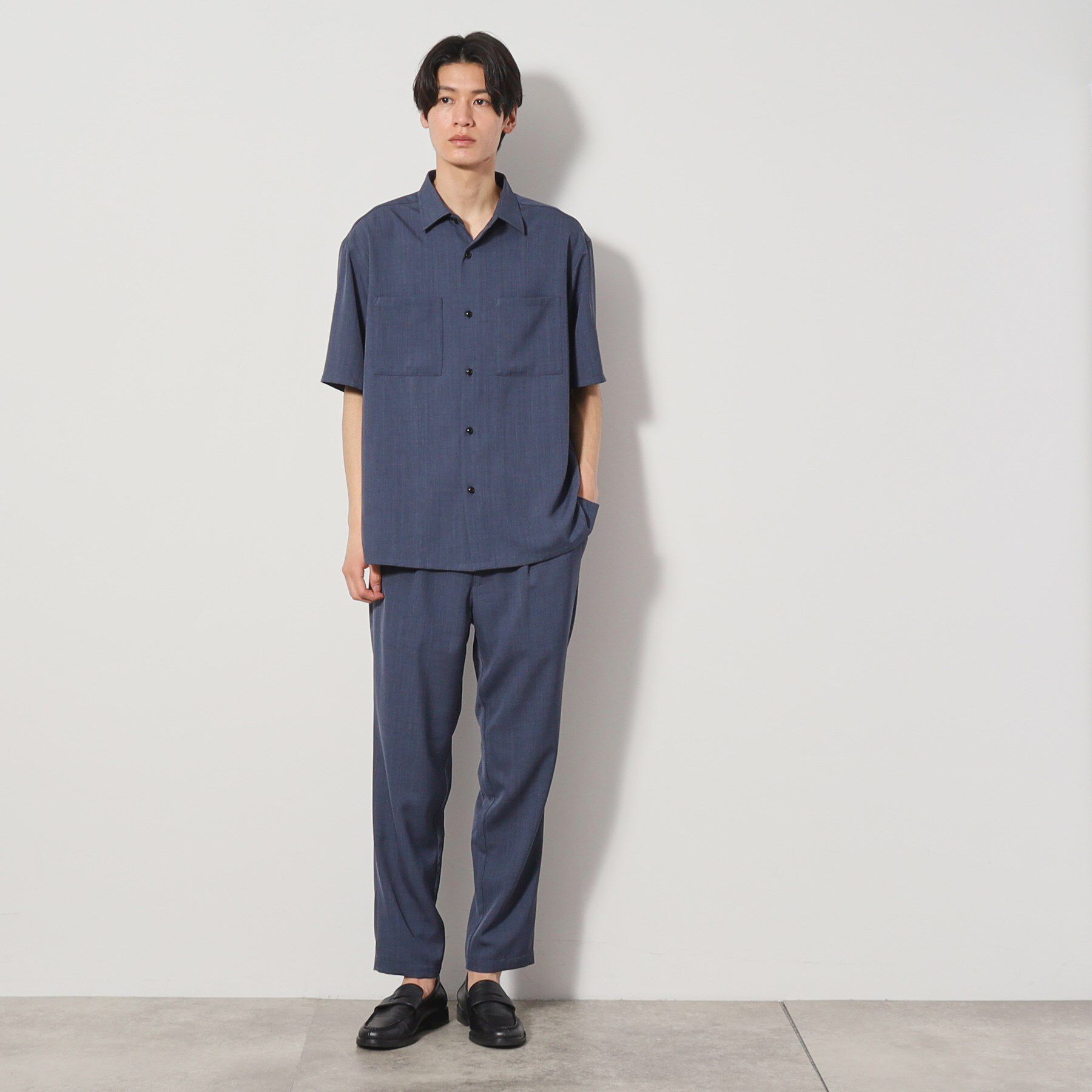 THE SHOP TK「ドライポリ半袖シャツ　セットアップ可/吸水速乾/軽量」|シャツ・ブラウス|