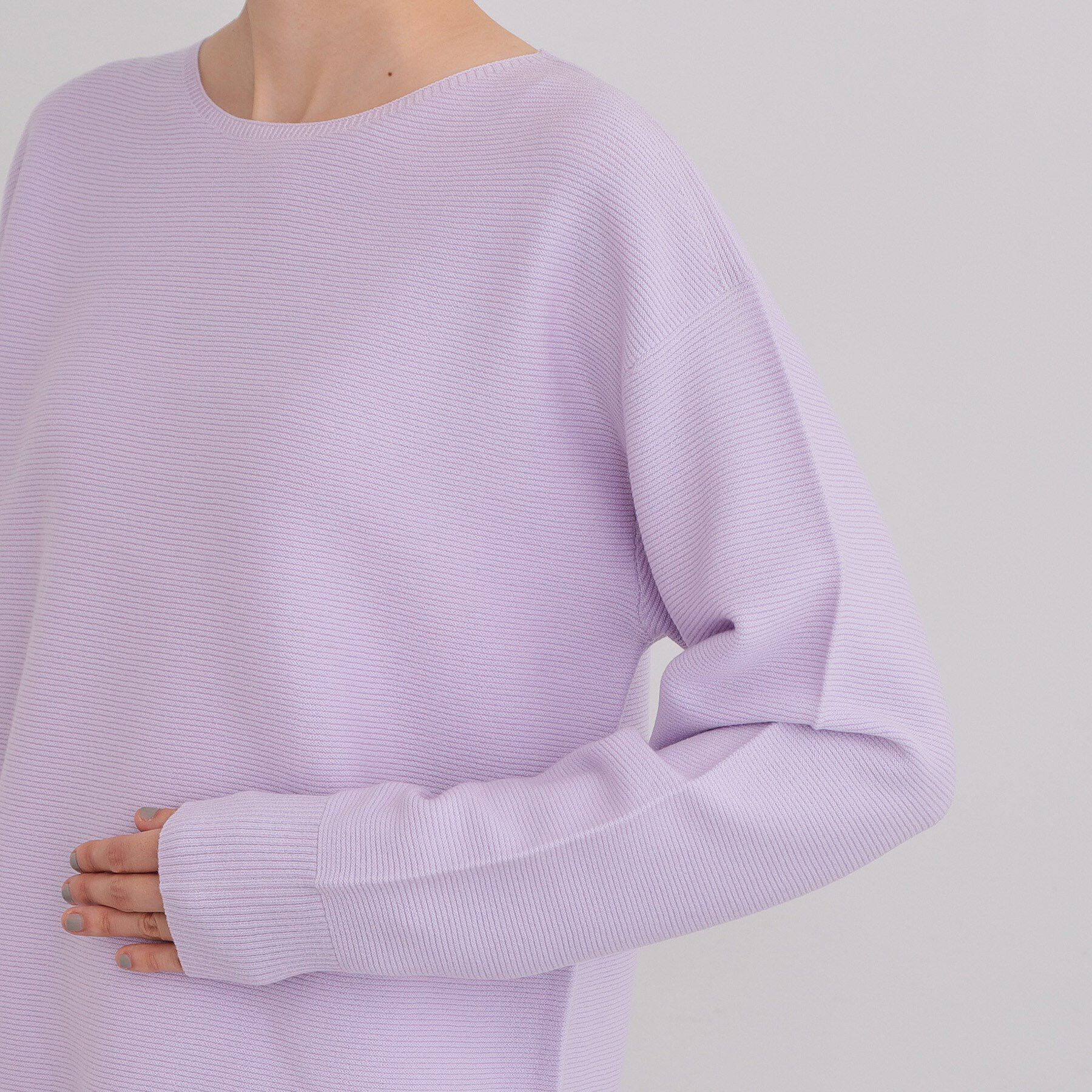 THE SHOP TK「【S-XLサイズ/選べる6色】どこから見ても美しい ガーターニット/洗濯機OK」|ニット・セーター|