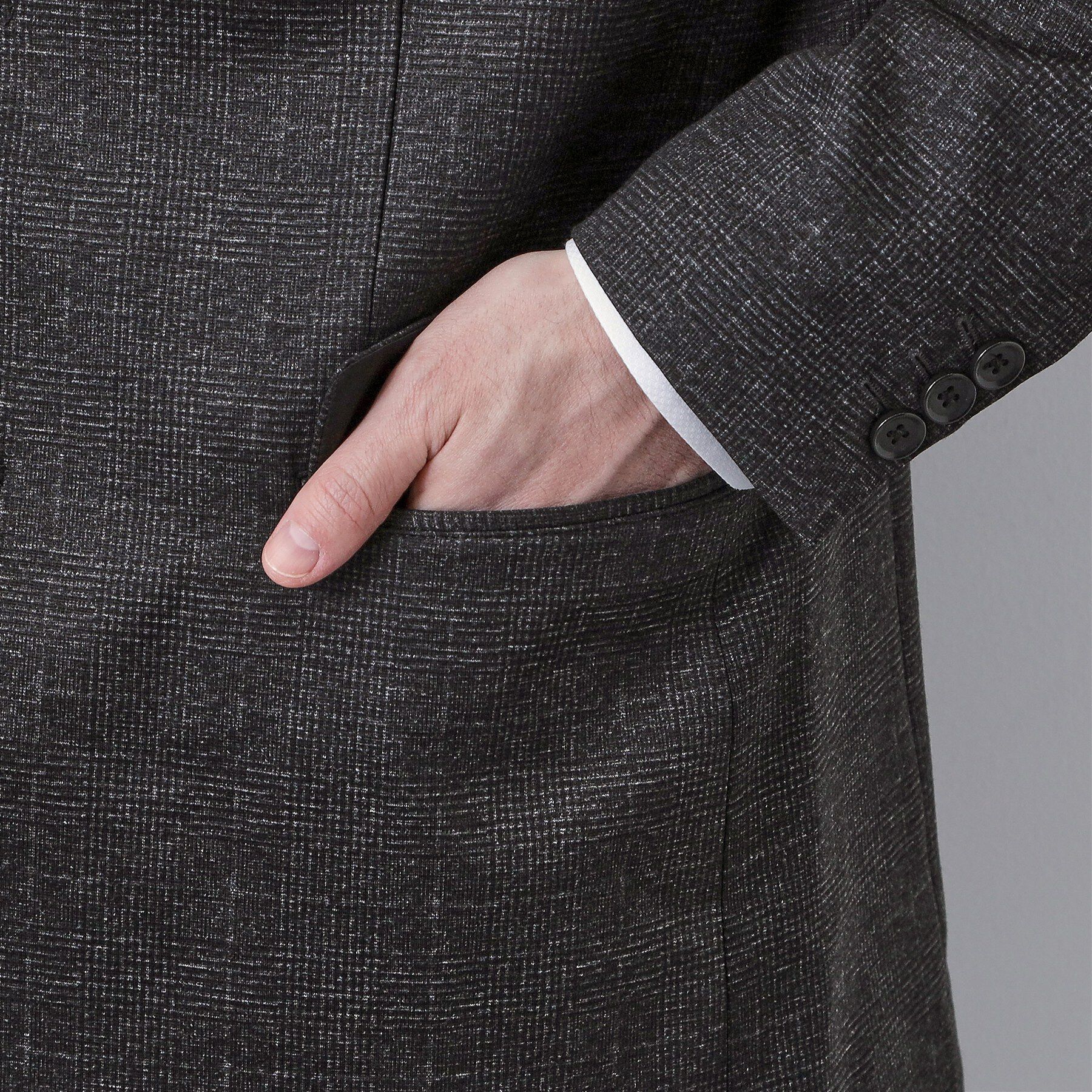 THE SHOP TK「【動きやすい、快適ビジネスジャケット】TRジャージ ジャケット　セットアップ可/洗濯機OK/ストレッ」|テーラードジャケット|