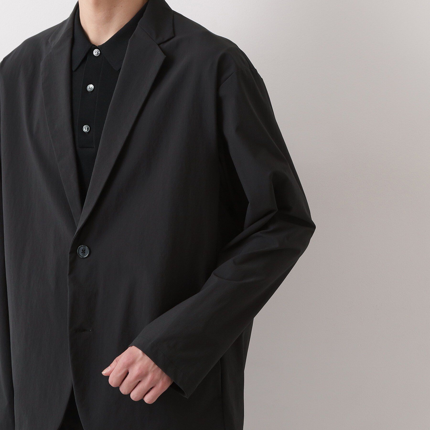 THE SHOP TK「《KURO》コーデュラナイロン ジャケット セットアップ可／防シワ／撥水／ストレッチ」|テーラードジャケット|