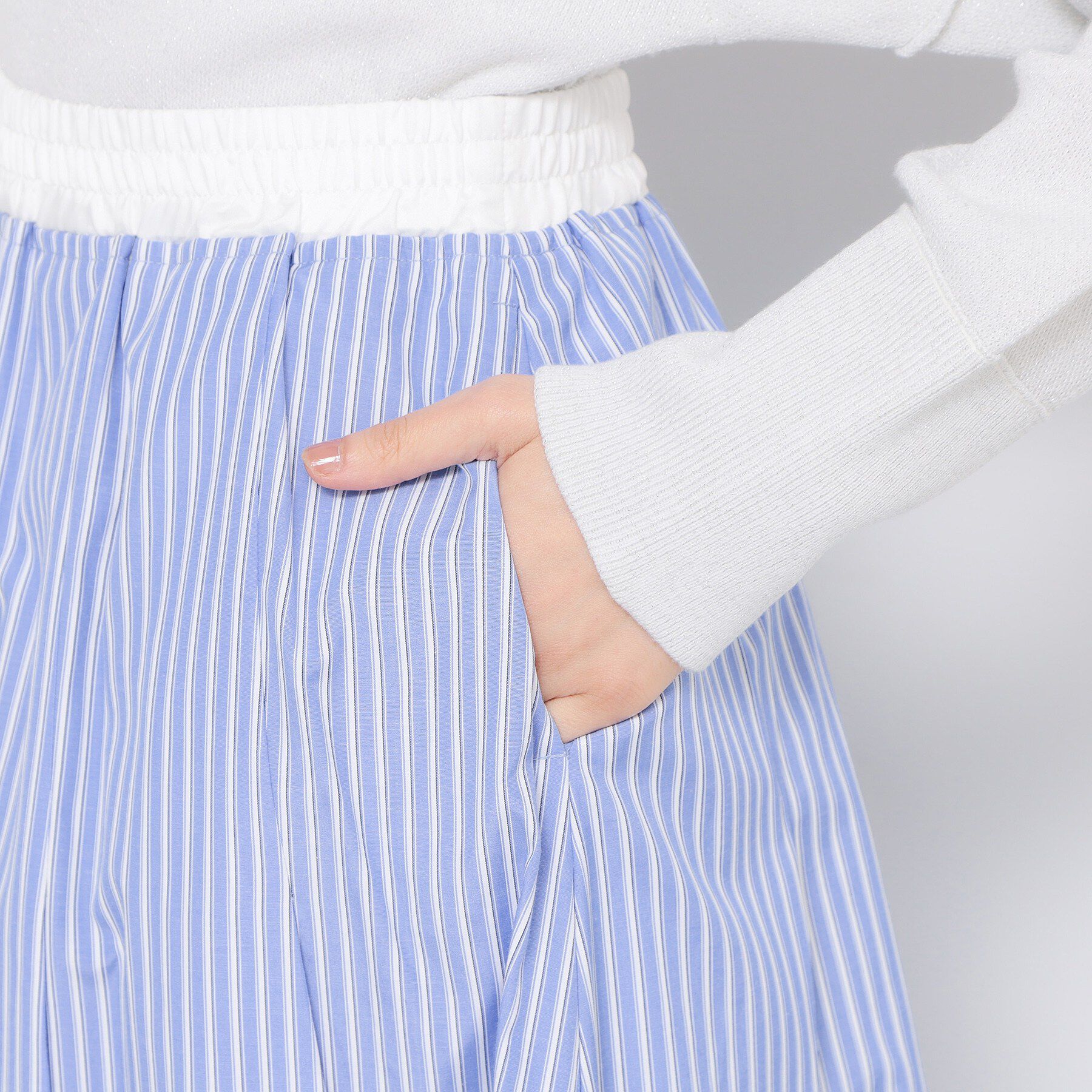 THE SHOP TK「ストライプアソートスカート」|スカート|