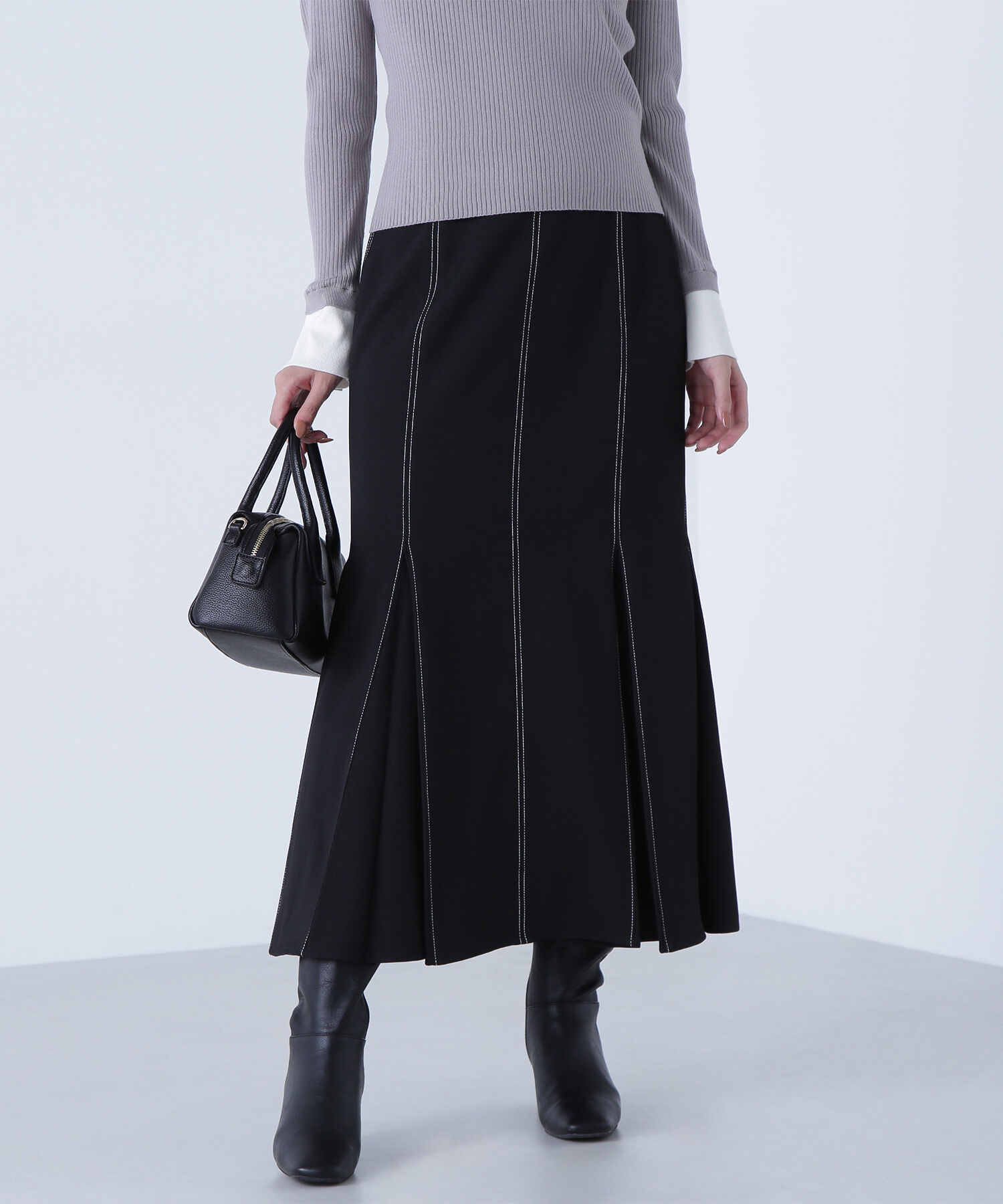  「ステッチタックマーメイドスカート」|スカート|