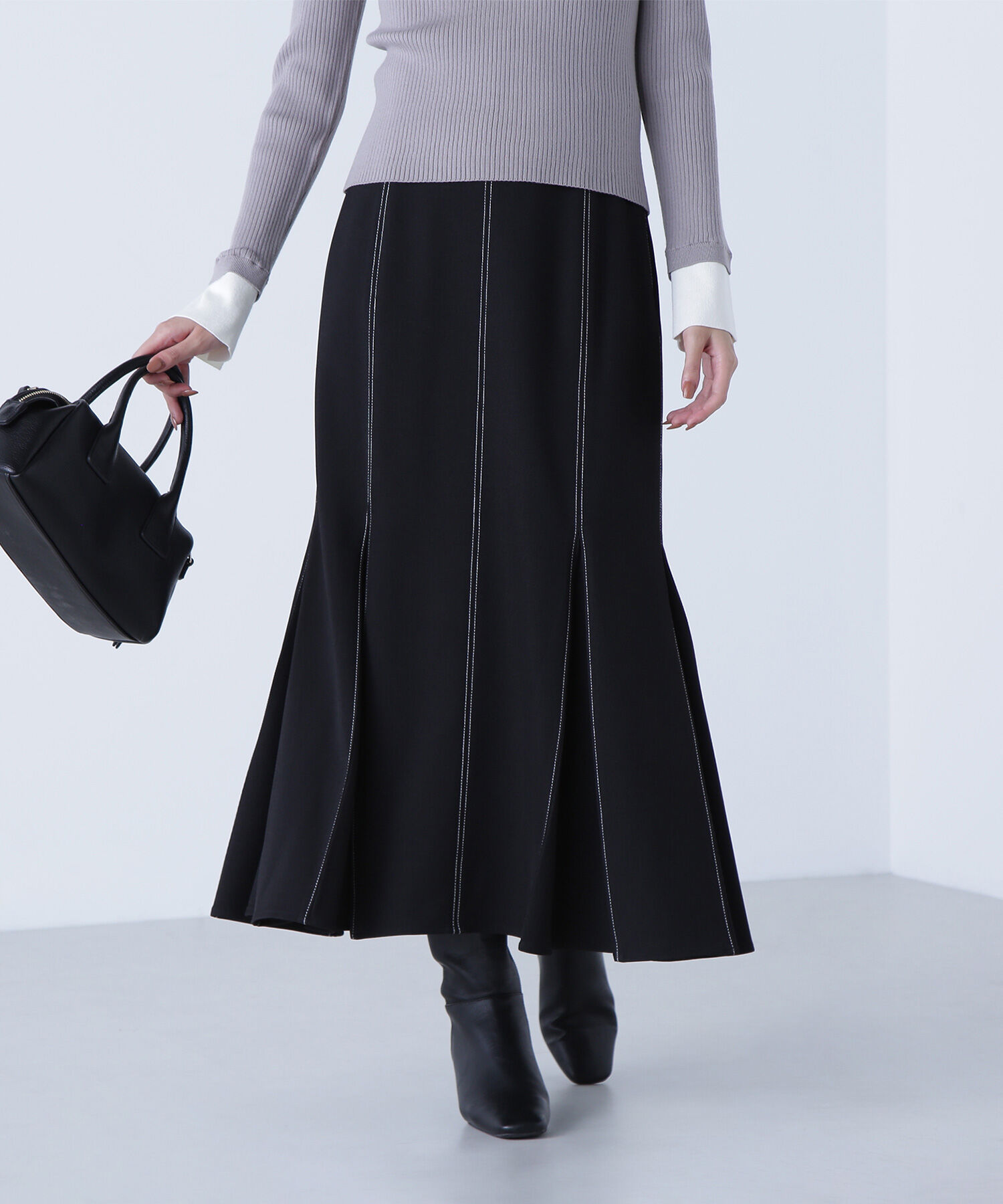  「ステッチタックマーメイドスカート」|スカート|