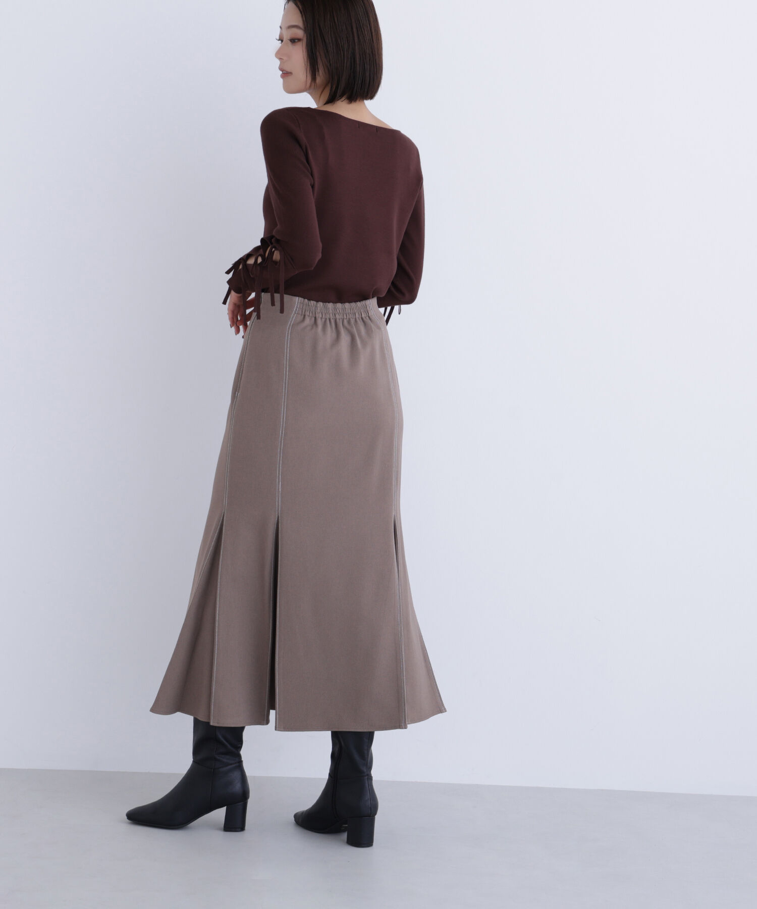  「ステッチタックマーメイドスカート」|スカート|