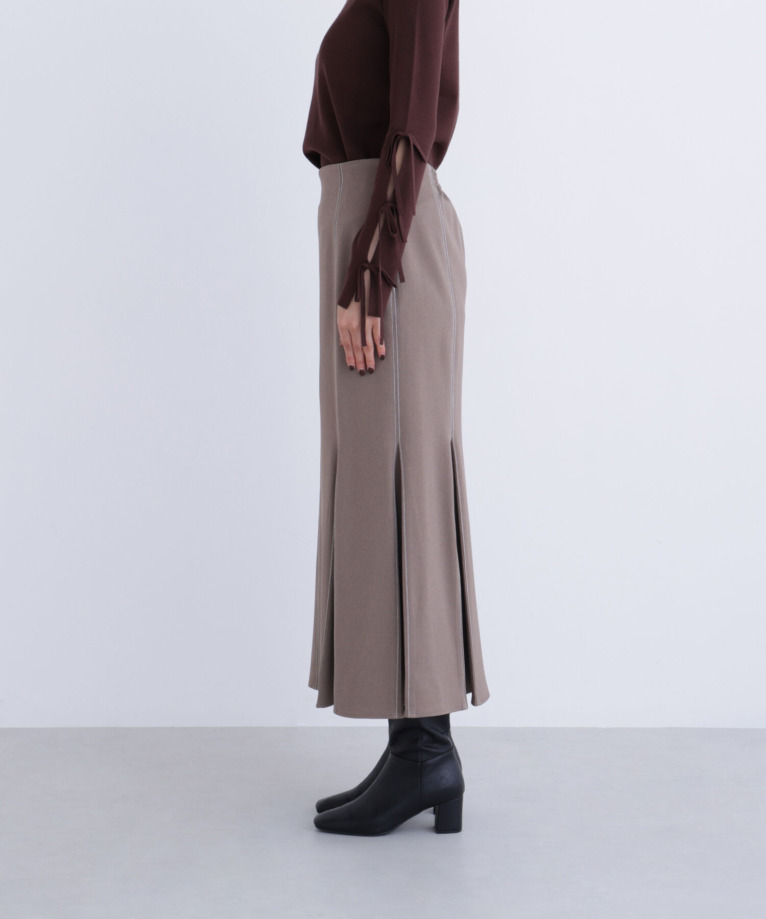  「ステッチタックマーメイドスカート」|スカート|