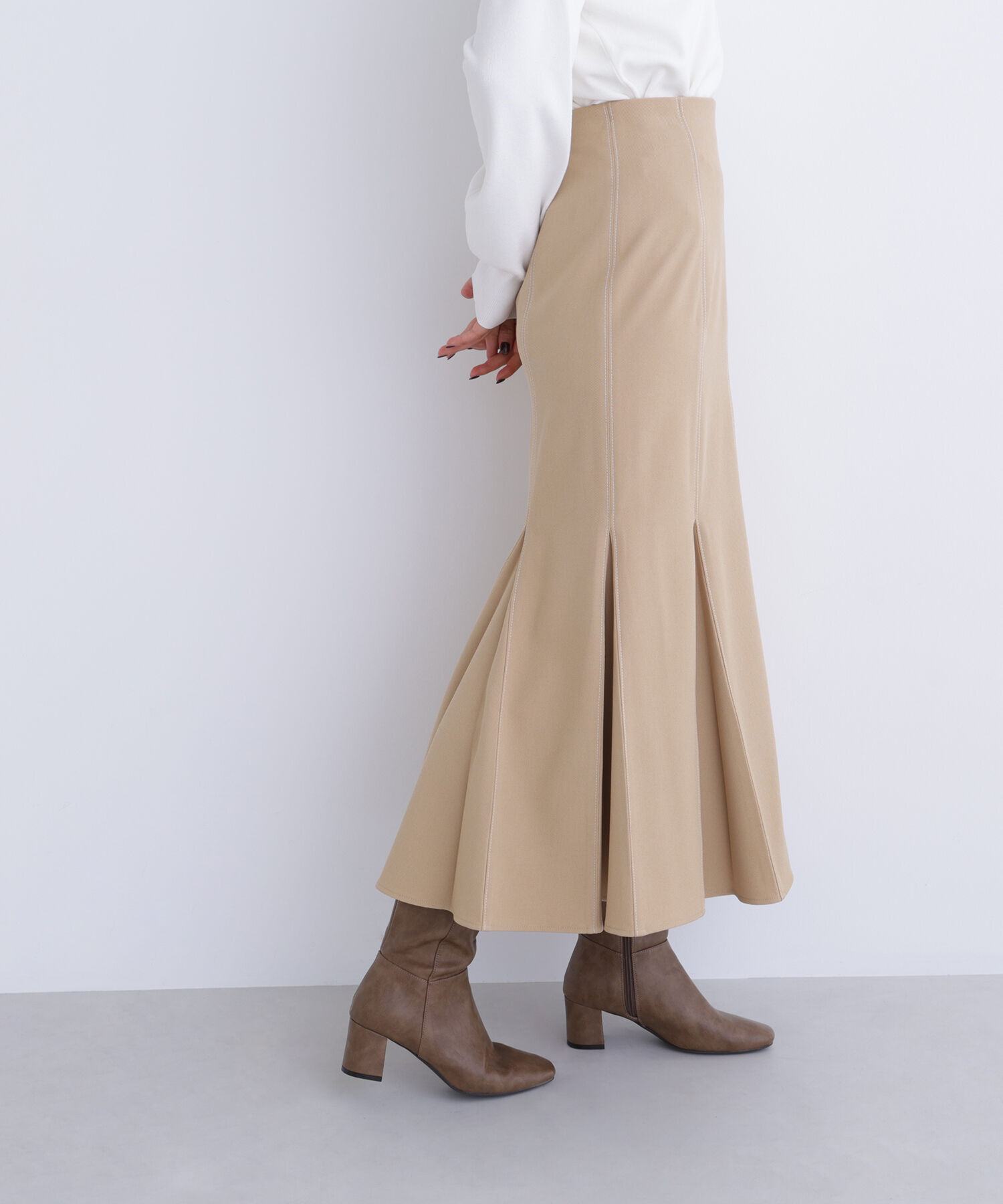  「ステッチタックマーメイドスカート」|スカート|