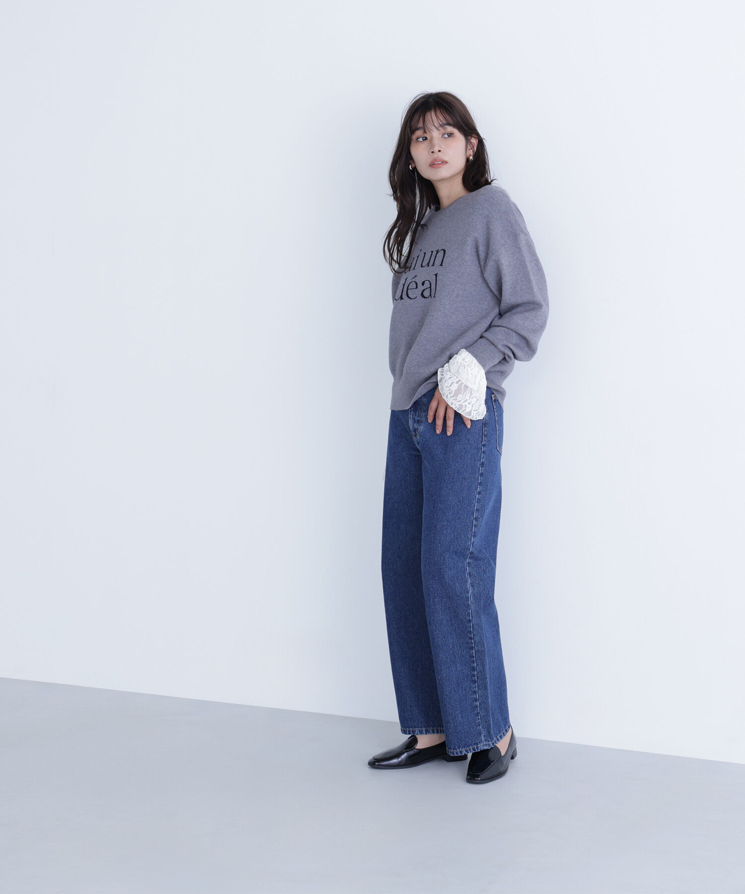  「ダブルジャガードロゴニット」|ニット・セーター|