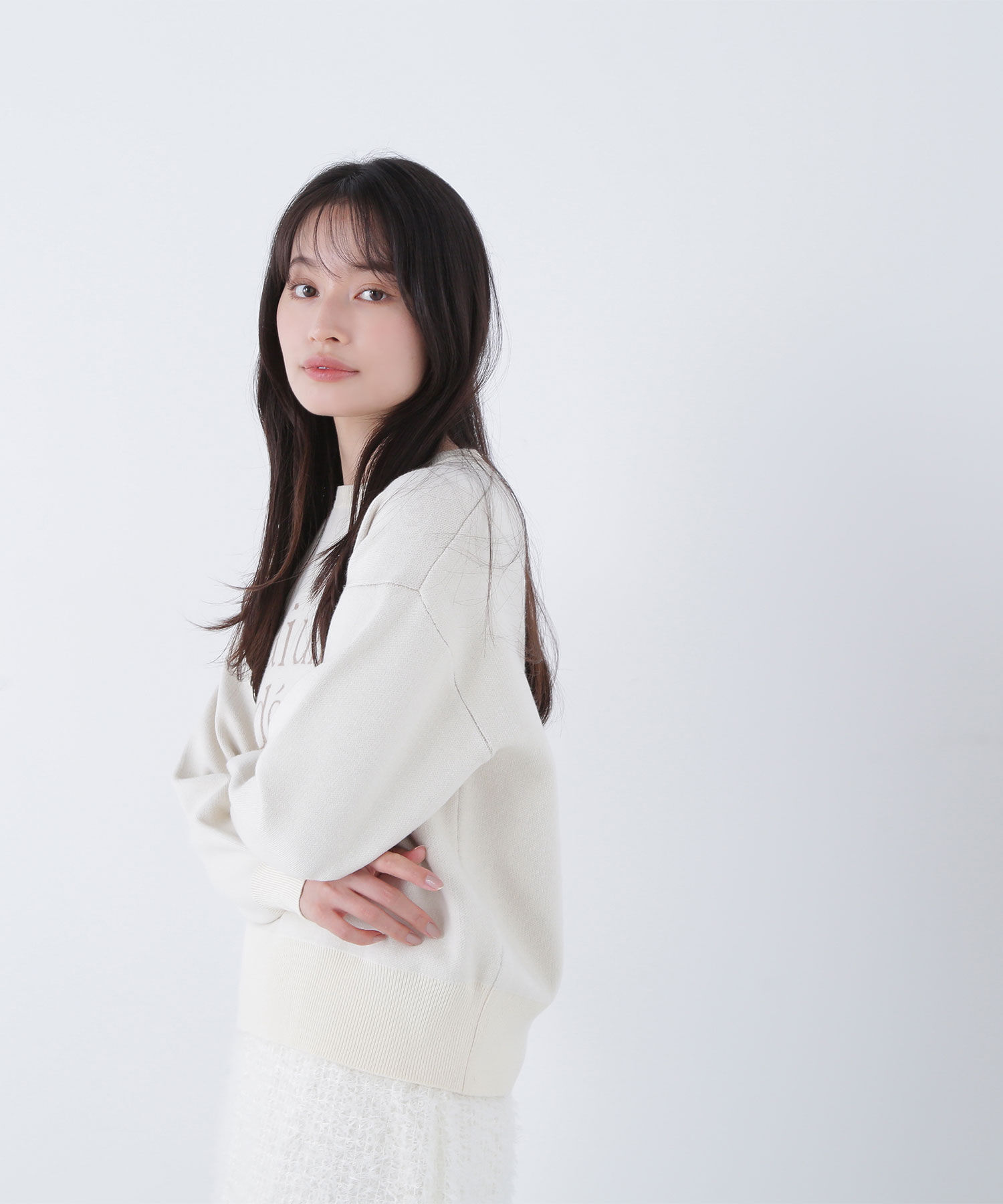  「ダブルジャガードロゴニット」|ニット・セーター|