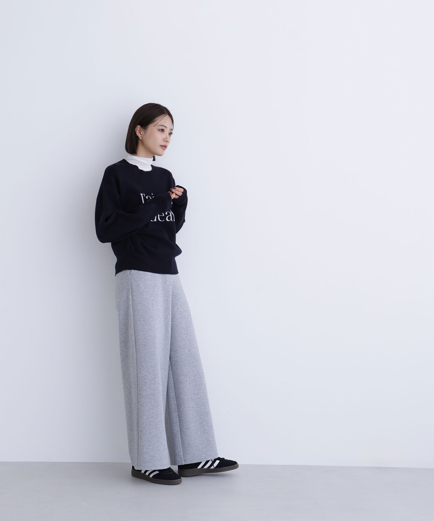  「ダブルジャガードロゴニット」|ニット・セーター|