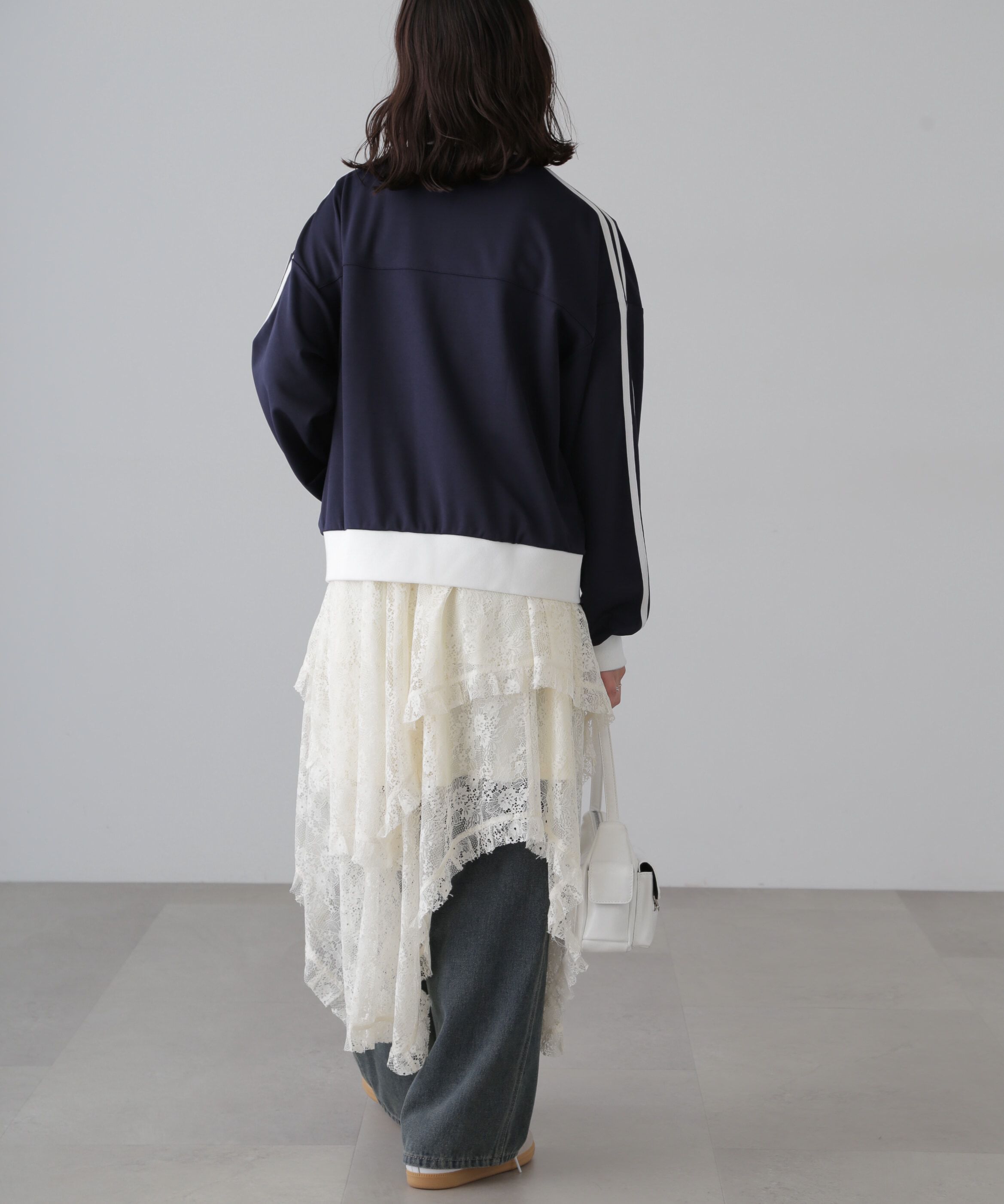  「配色ライントラックジャケット」|ブルゾン・スタジャン|