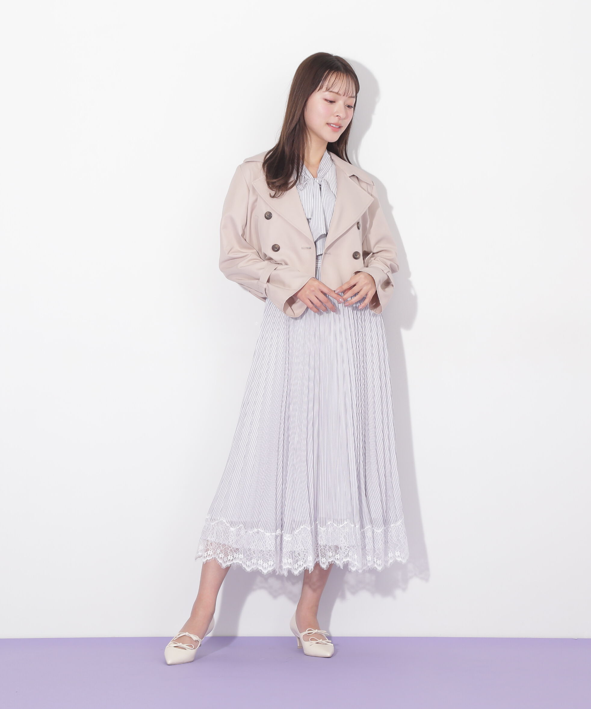  「ヘムレースボウタイワンピース」|ワンピース|