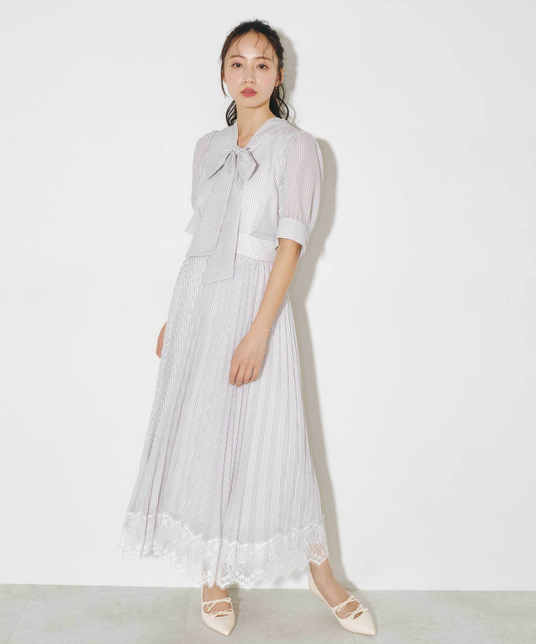  「ヘムレースボウタイワンピース」|ワンピース|