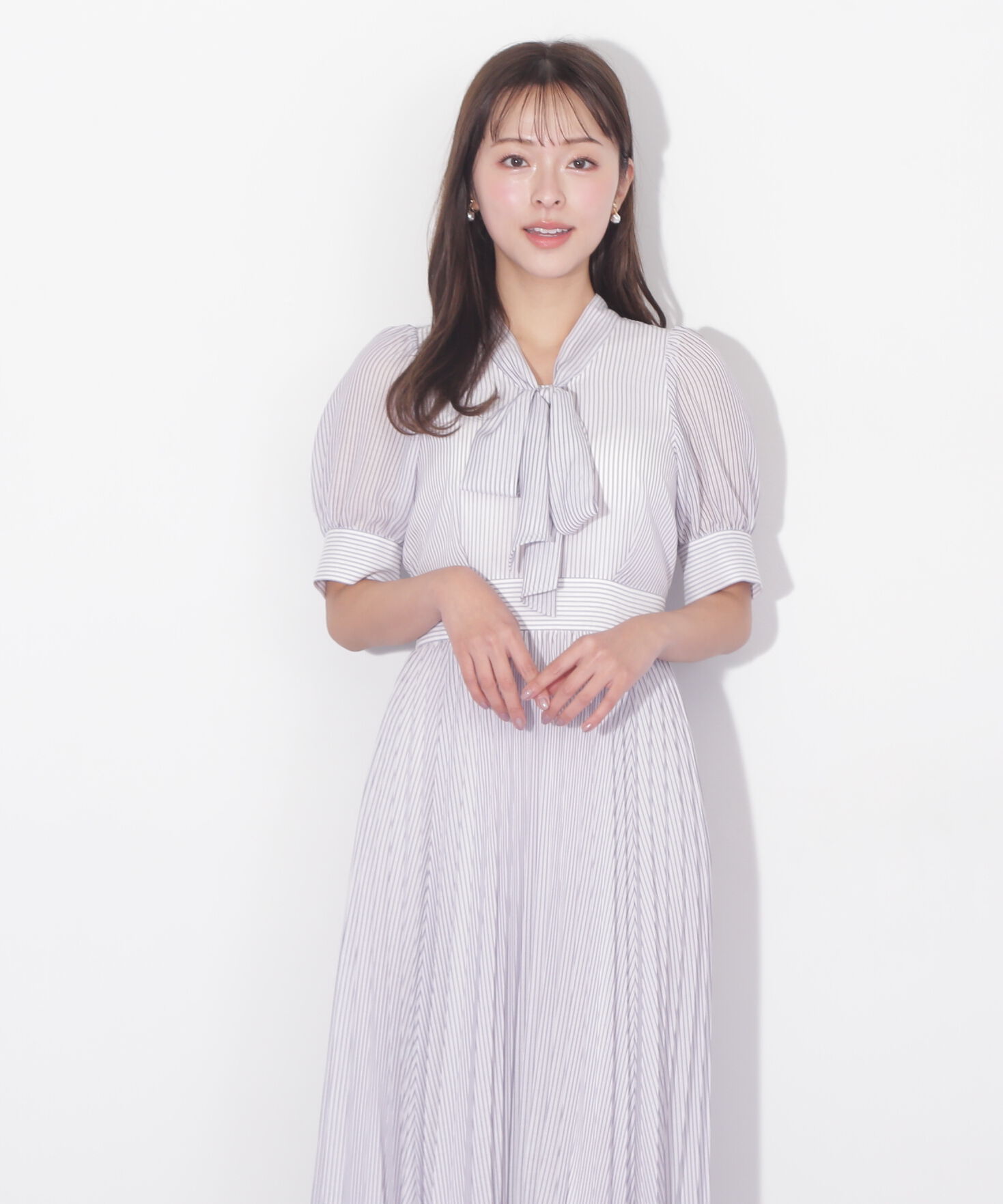  「ヘムレースボウタイワンピース」|ワンピース|