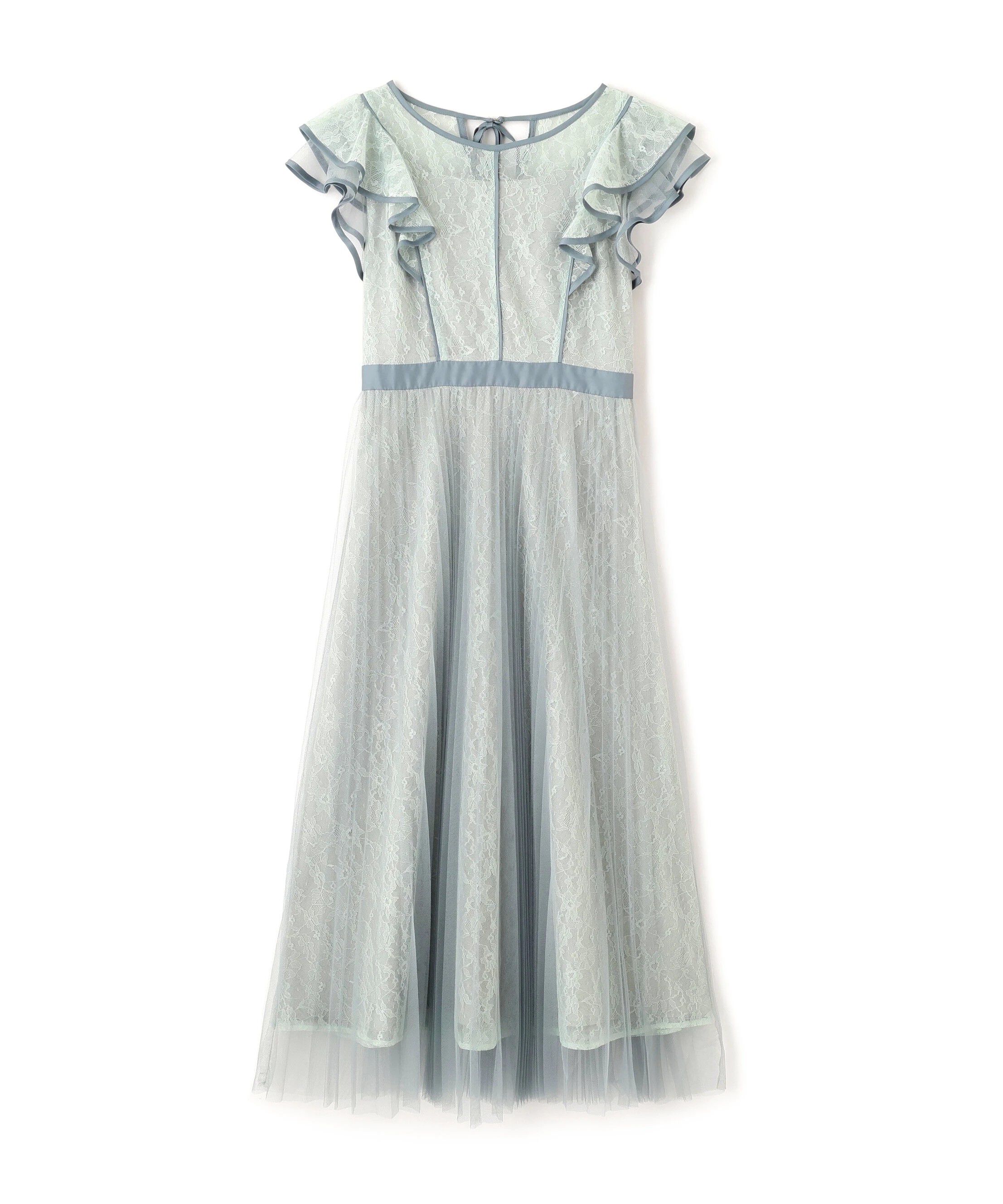  「配色パイピングレースワンピース」|ワンピース|