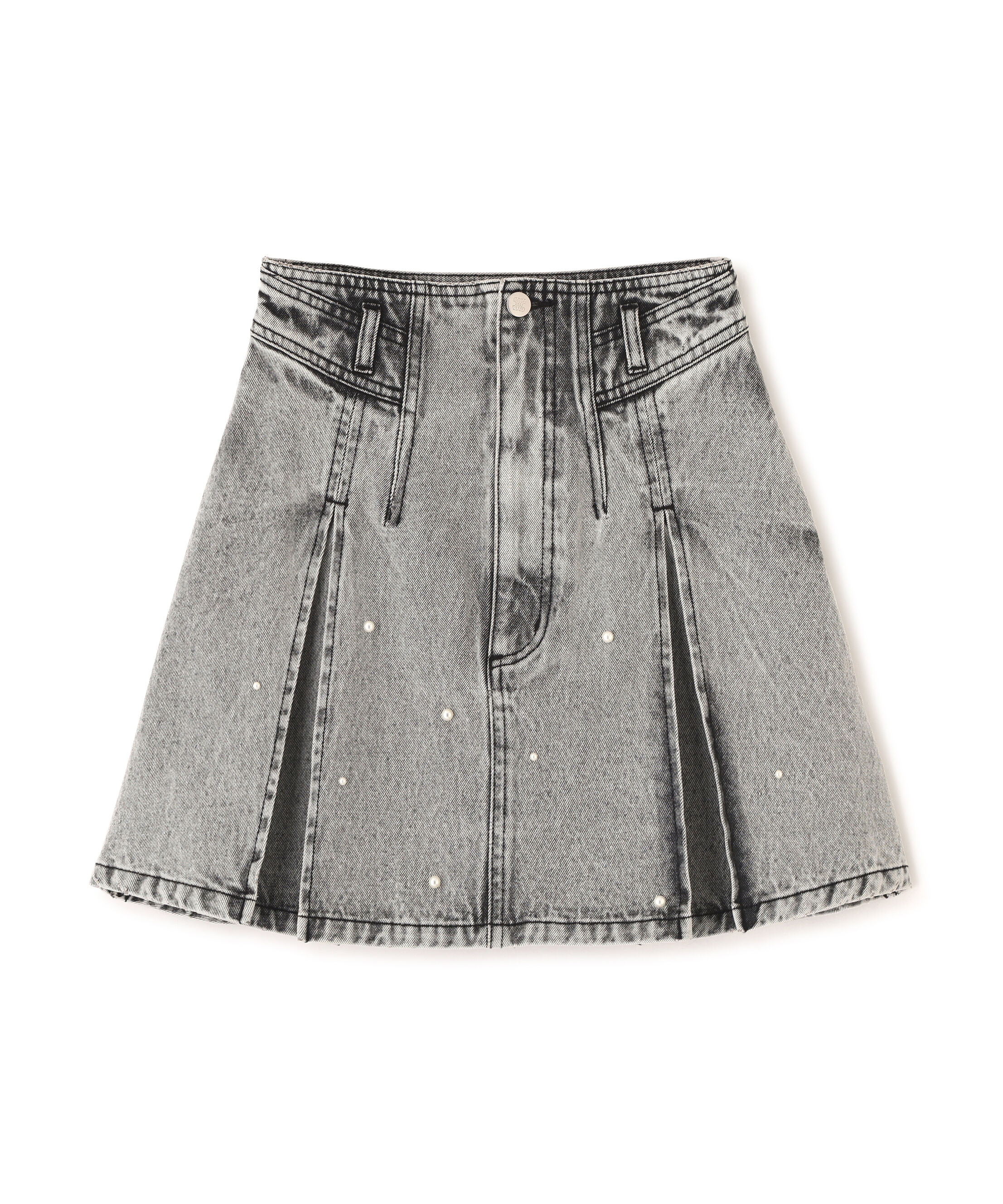  「構築パネルデニムミニスカート」|スカート|