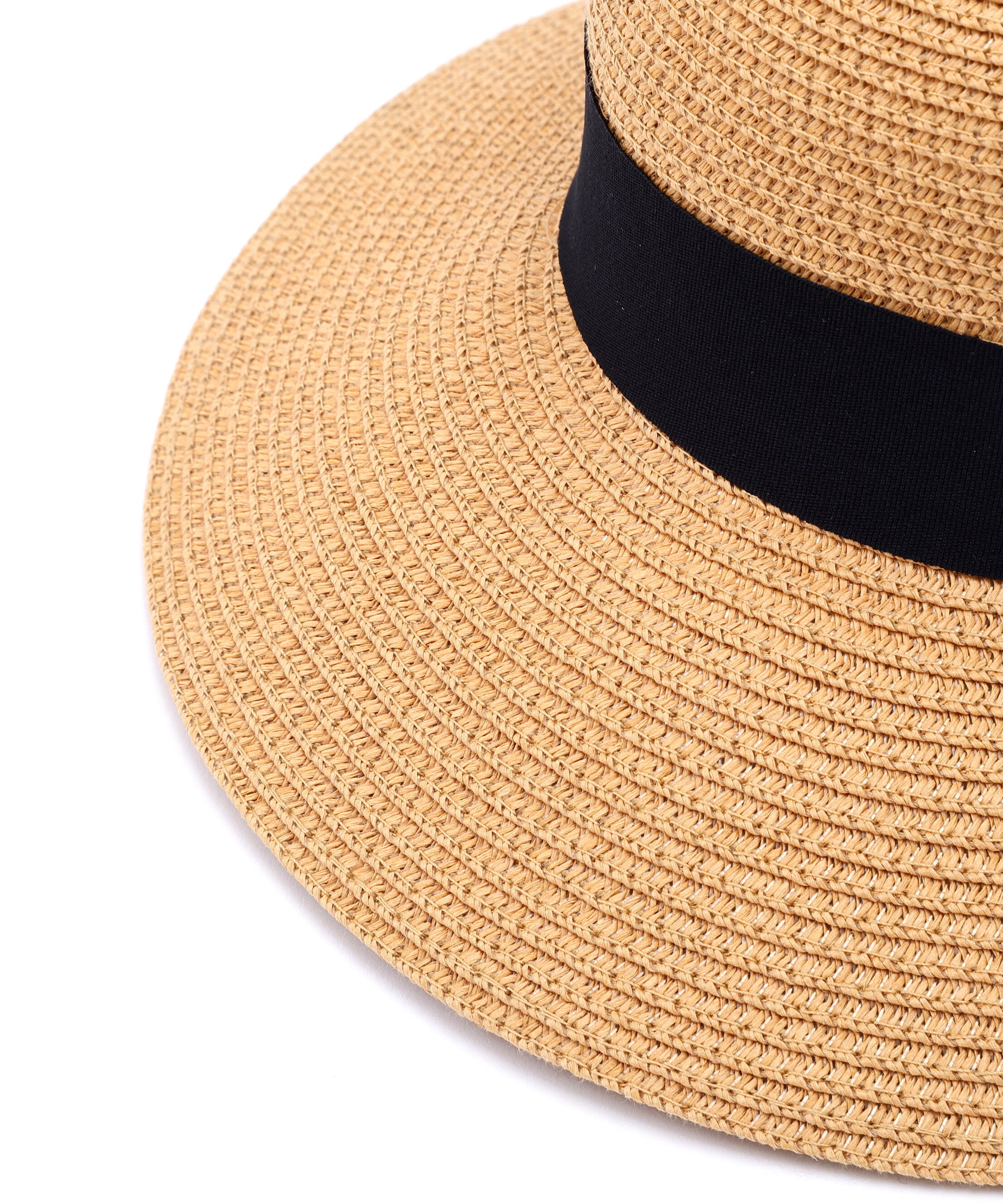  「ブラックリボンラフィアライクハット」|その他|