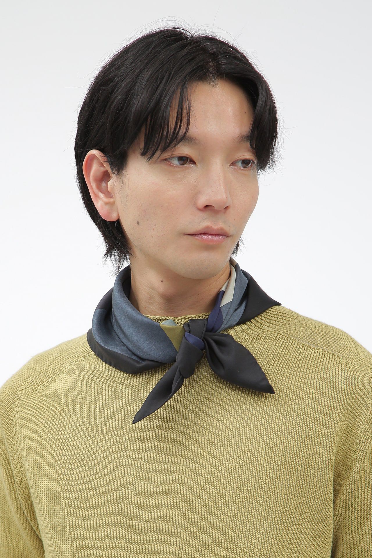  「SILK COLLAGE PRINT SCARF」|バンダナ・スカーフ|