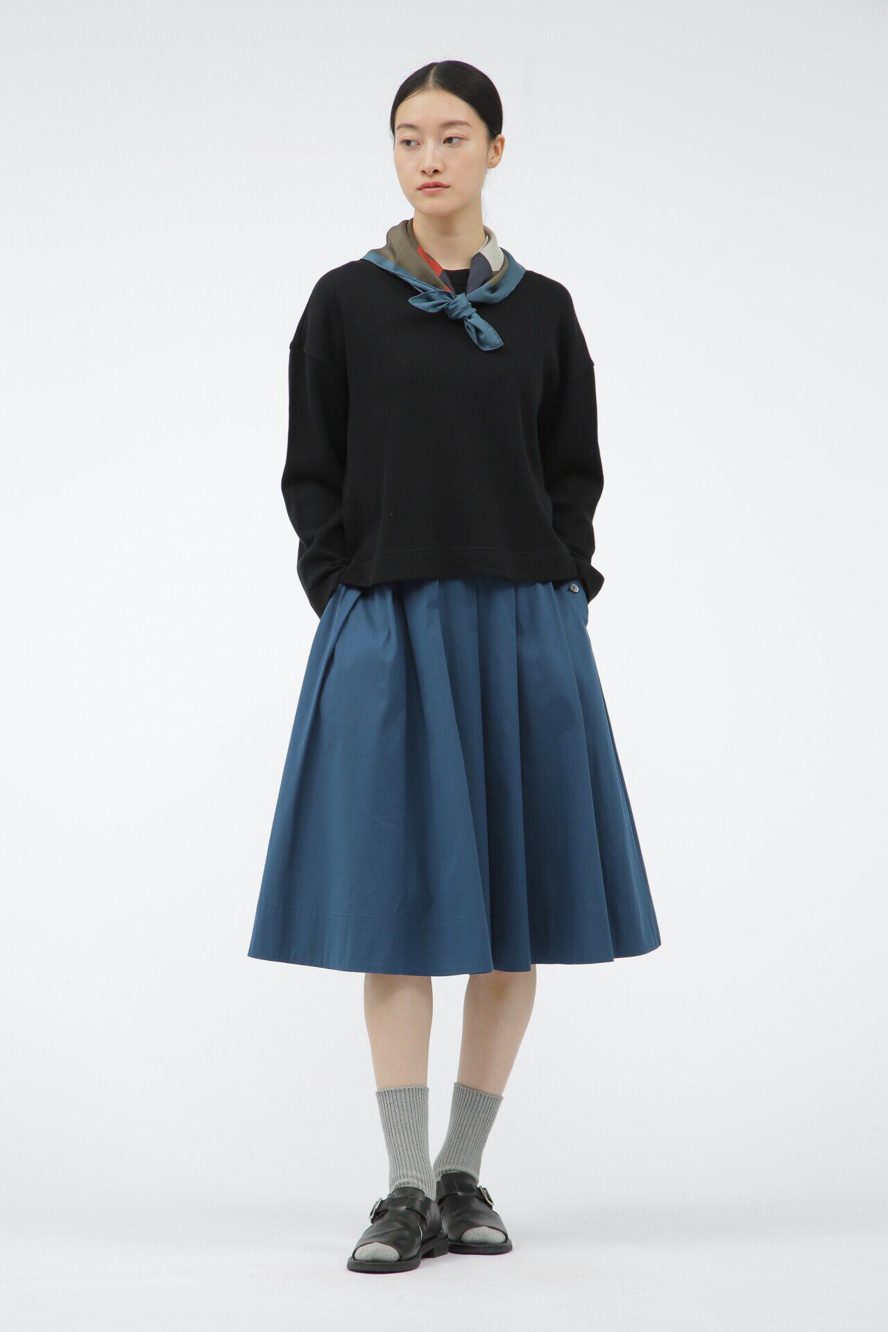  「SILK COLLAGE PRINT SCARF」|バンダナ・スカーフ|