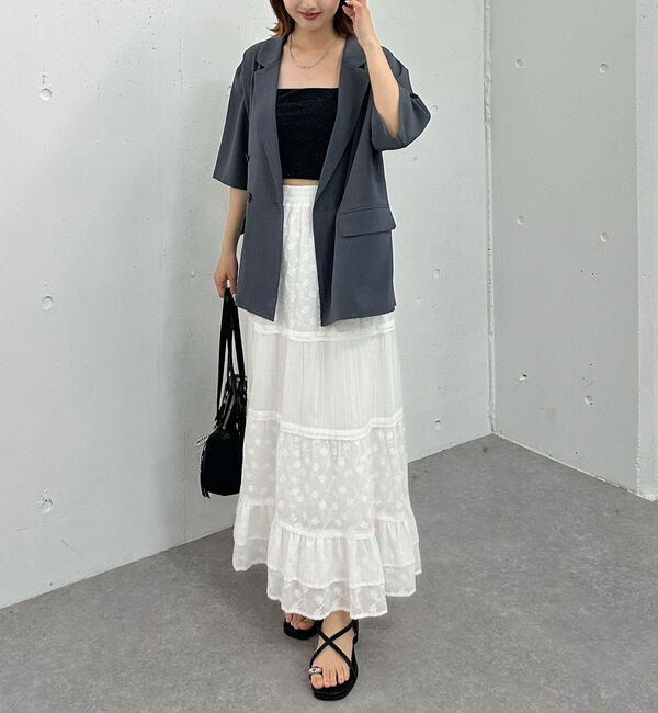 archives「ハーフスリーブ麻調テーラードジャケット」|テーラードジャケット|