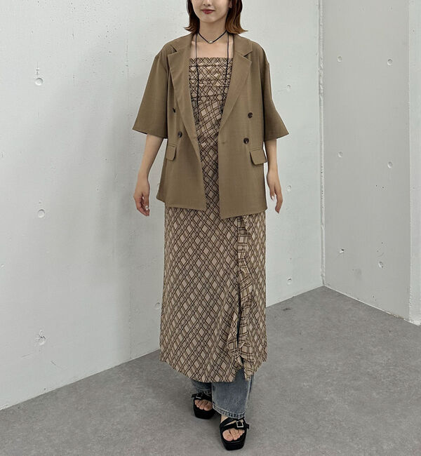 archives「ハーフスリーブ麻調テーラードジャケット」|テーラードジャケット|