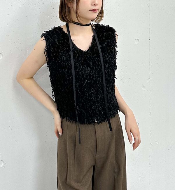 archives「カットフェザーベスト」|タンクトップ|