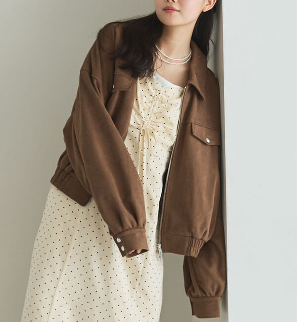 archives「スウェードブルゾン」|テーラードジャケット|