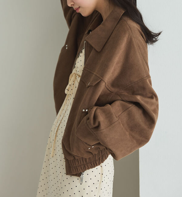 archives「スウェードブルゾン」|テーラードジャケット|