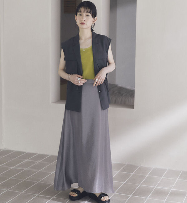 Doux archives「サテンフレアスカート」|スカート|