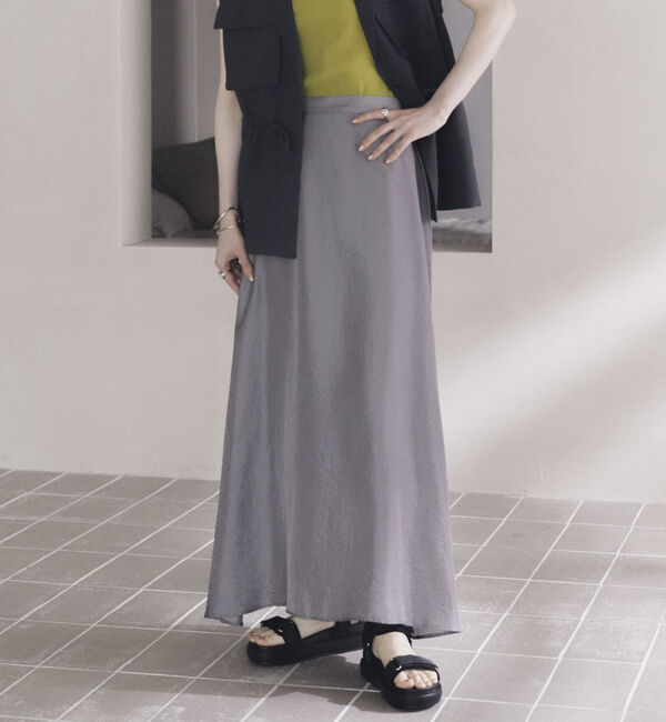 Doux archives「サテンフレアスカート」|スカート|
