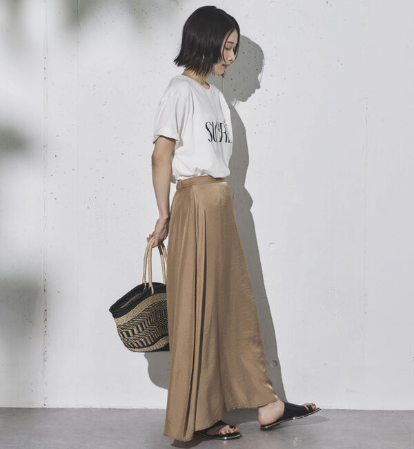 Doux archives「サテンフレアスカート」|スカート|