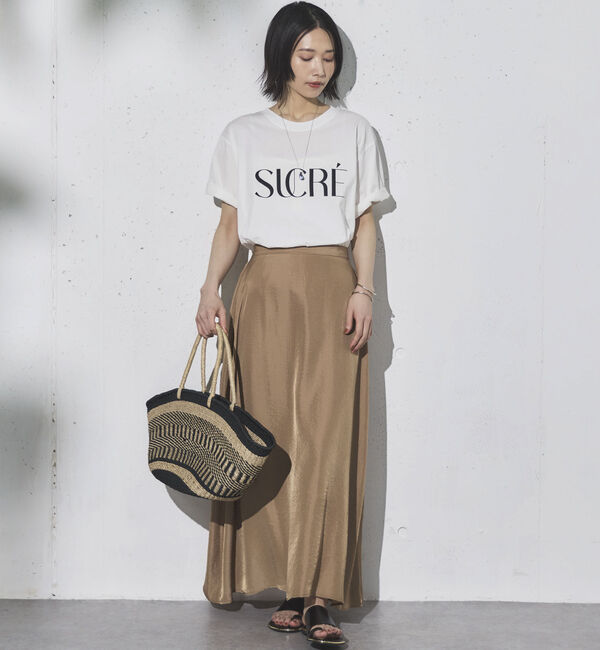 Doux archives「サテンフレアスカート」|スカート|