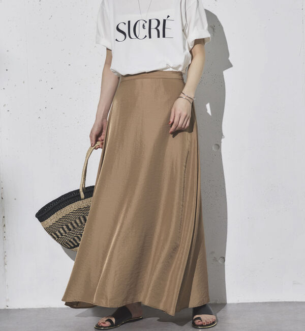 Doux archives「サテンフレアスカート」|スカート|