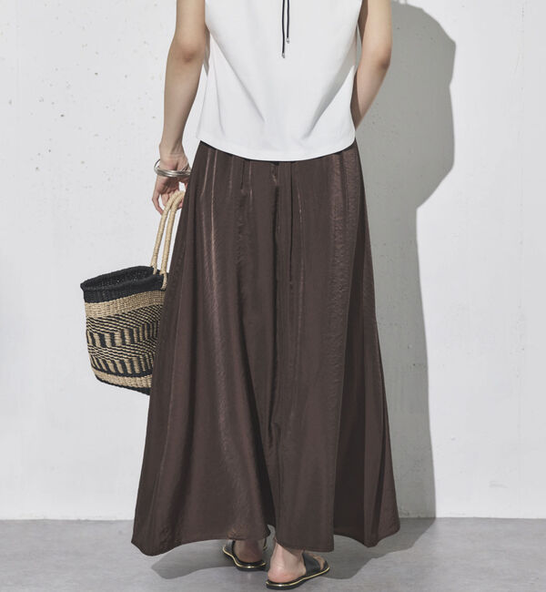Doux archives「サテンフレアスカート」|スカート|