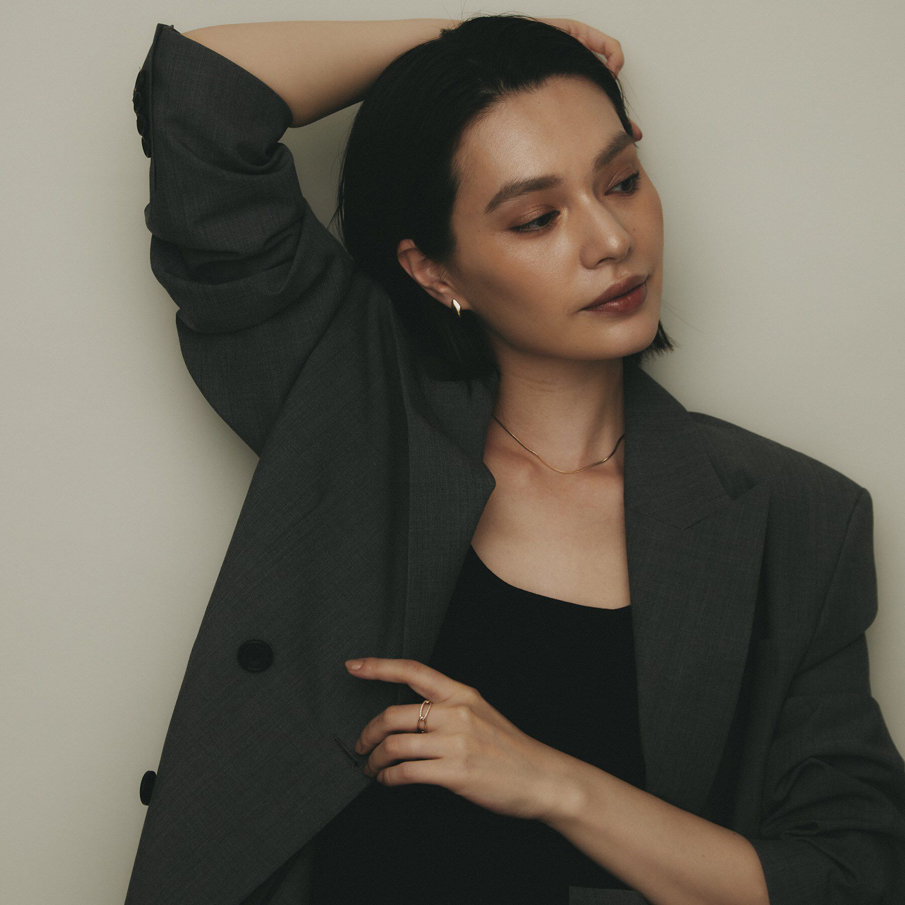 COCOSHNIK「K10甲丸ラップ スタッズピアス」|ピアス|