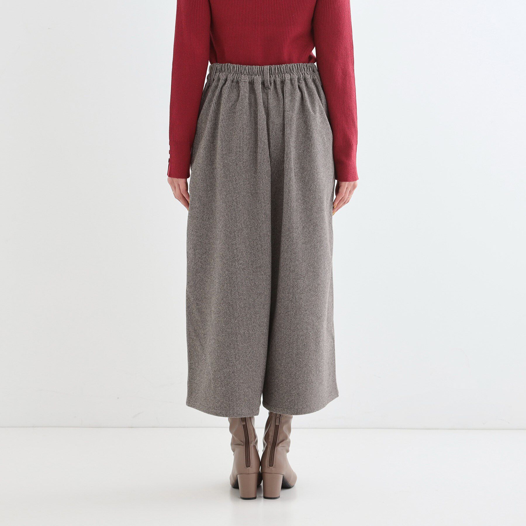 SHOO･LA･RUE「【S-LL】お尻や太ももをカバーしてくれる あったかガウチョパンツ」|その他|